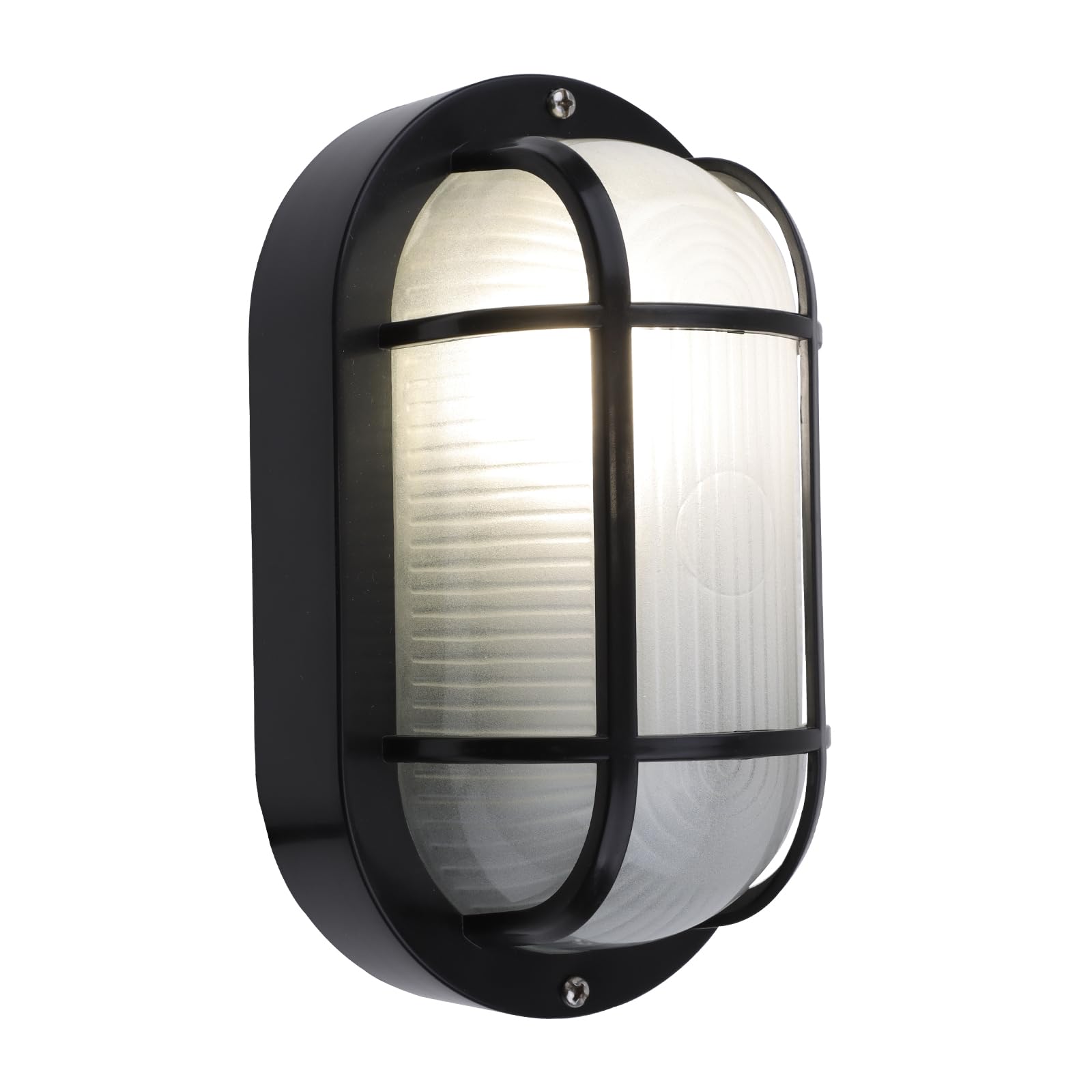 MULANDI 8.5 Modern Wall Lamp - Die-Cast Aluminum & Frosted Glass Outdoor Lighting, E26 Base (60W Max), Wet Location Rated for Pa