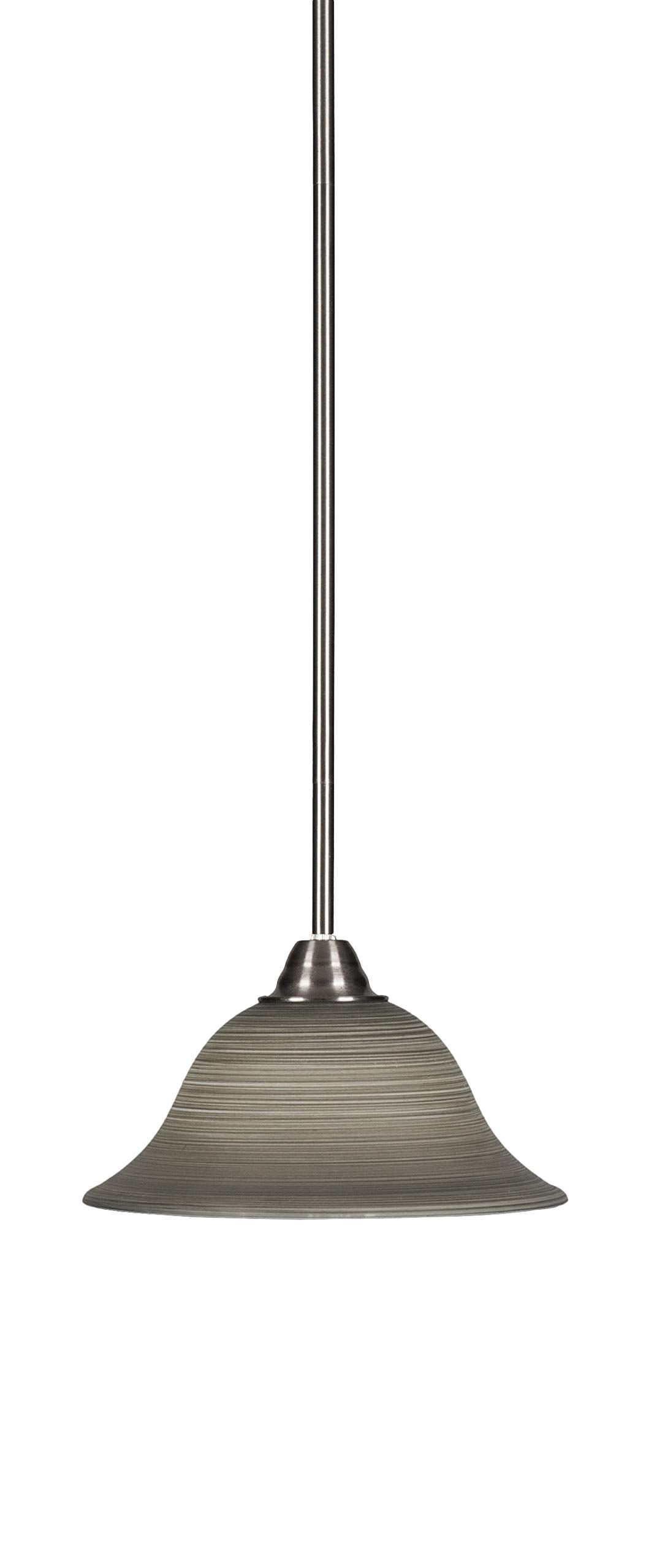 Toltec Lighting Paramount 1 Light Mini Pendant in Brushed Nickel (3401-BN-603)