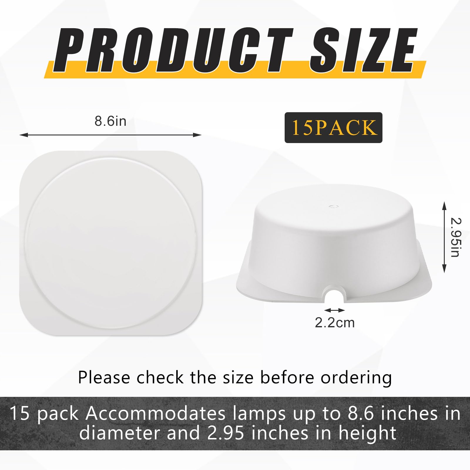 Tuanse 5 Pcs Recessed Light Cover For 6 Inch Lighting Fixtures 8.6 X 8.6 X 2.9 Inch Fire-Resistant And Energy-Saving Light Insulation Protect Cover For Attic (Beige)