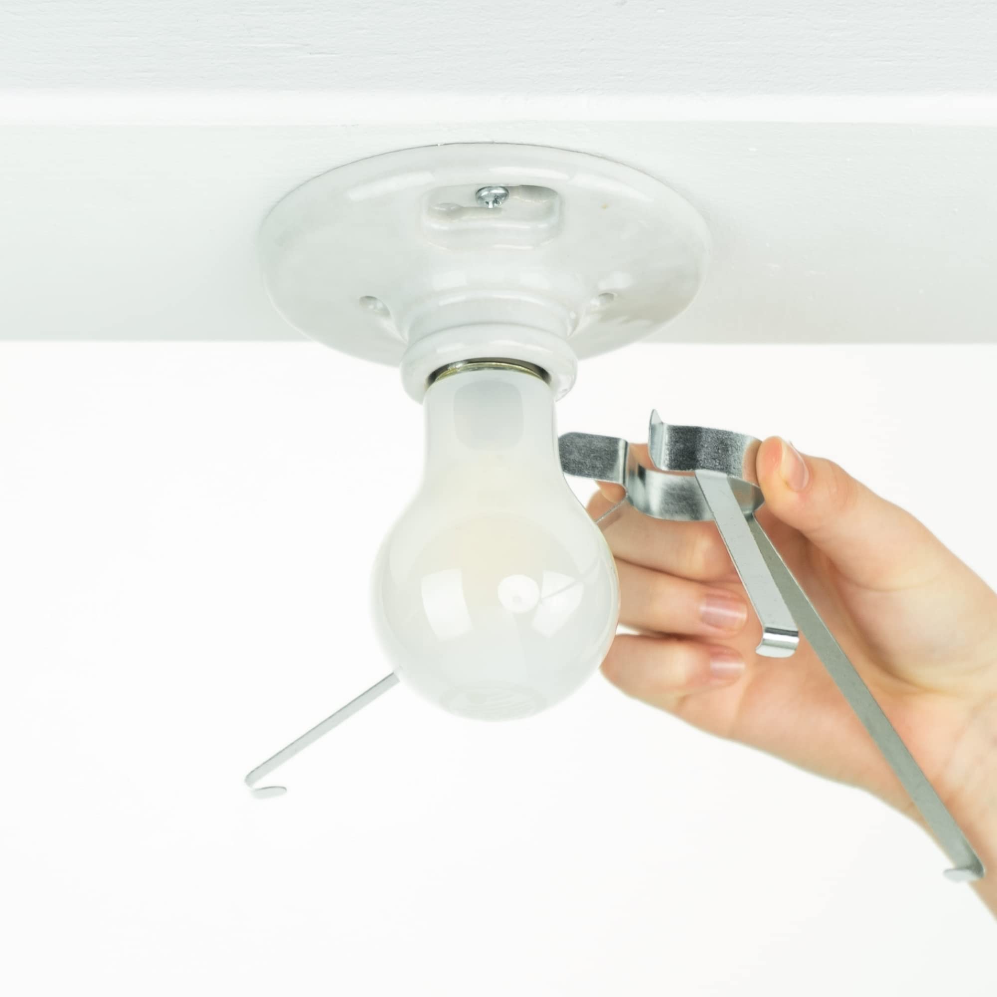 Ez Shade Ceiling Light Cover - Helps Cover Exposed Light Bulbs In The Ceiling - 3 Pack