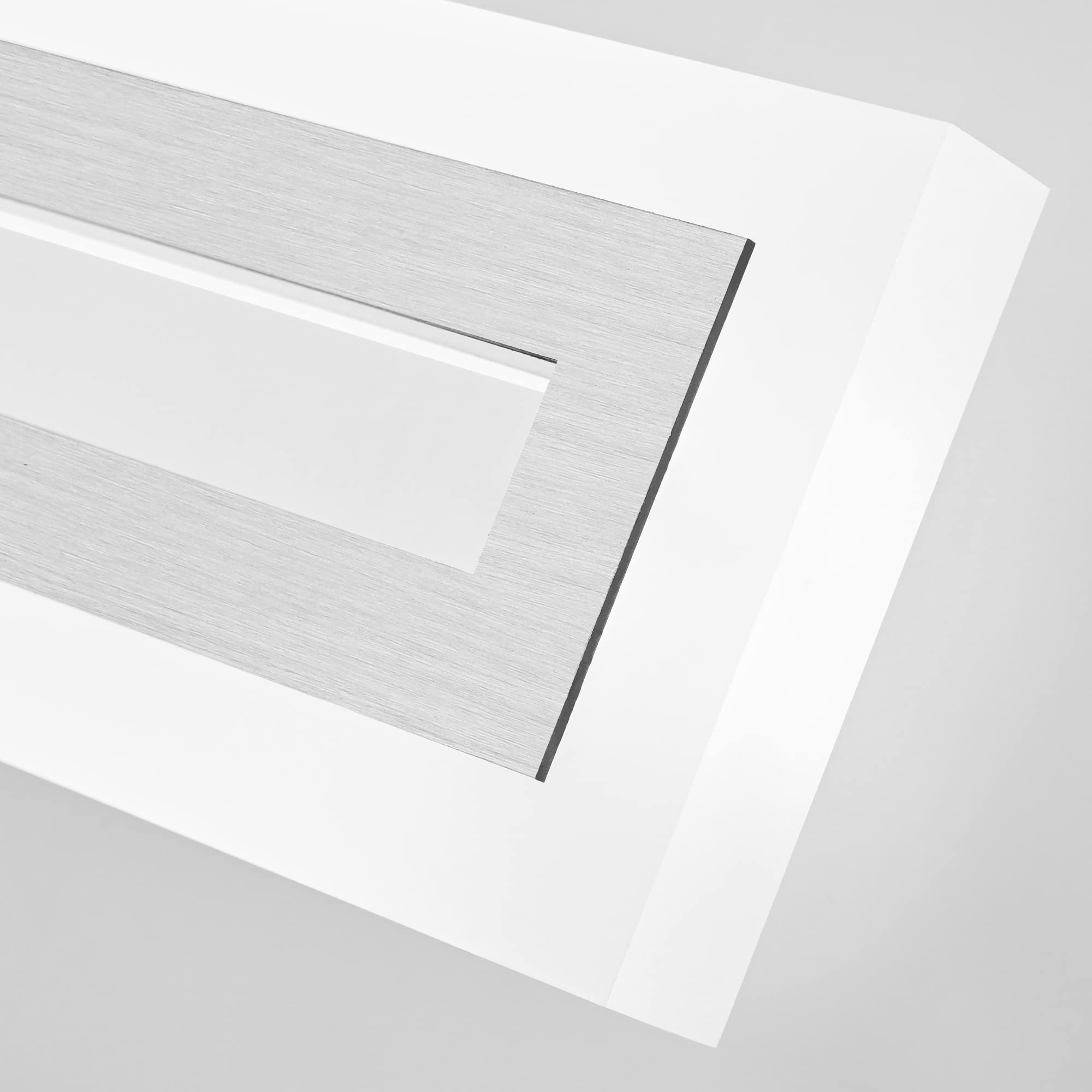 SOLFART 24 Inch LED Bathroom Light Fixture, Brushed Nickel, Aluminum, Non-Dimmable, Over Mirror Vanity Lights