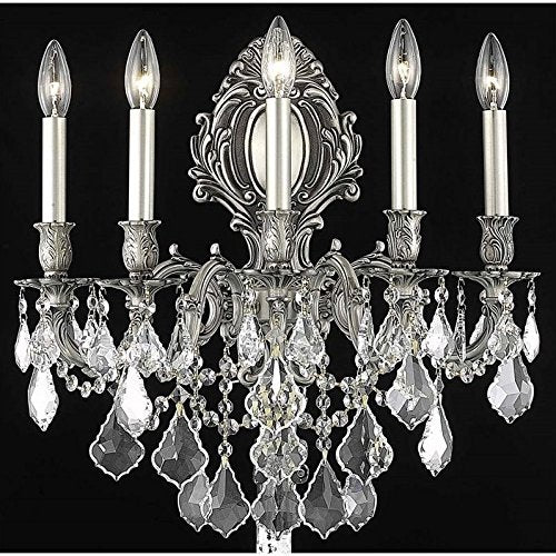 Elegant Lighting Royal Cut Crystal Chandelier 21in Silver Model 9605W21PW/RC