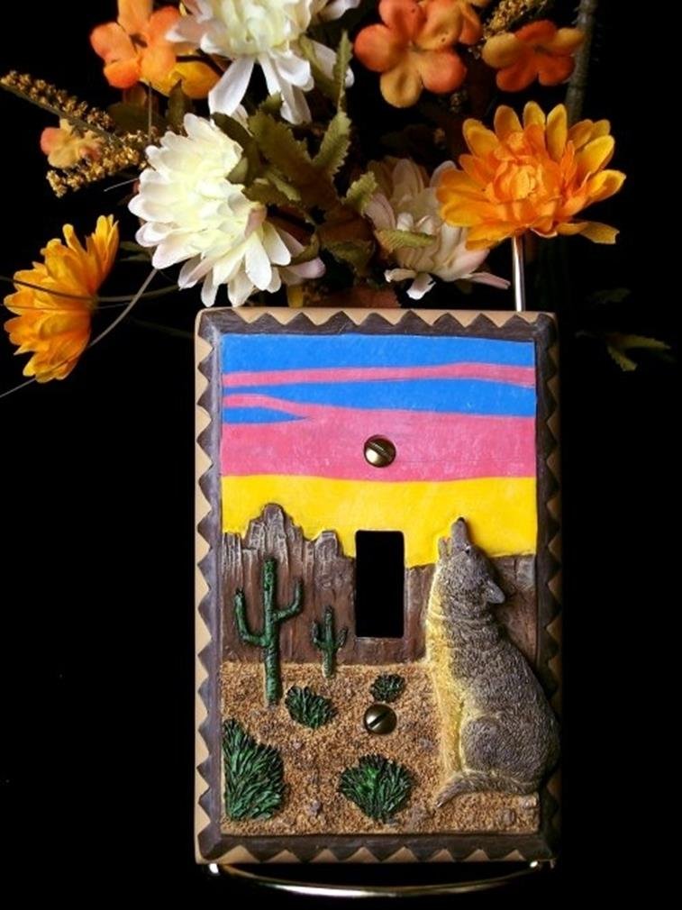 IWGAC Light Switch Cover - Southwestern Design, Resin Material, Single Switch