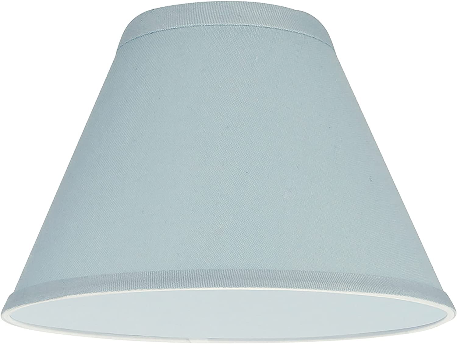 Aspen Creative 58728A, Empire Uno Lamp Shade, Blue, 4&quot; Top X 9&quot; Bottom X 6.5&quot; Slant Height, Slip Uno 33Mm