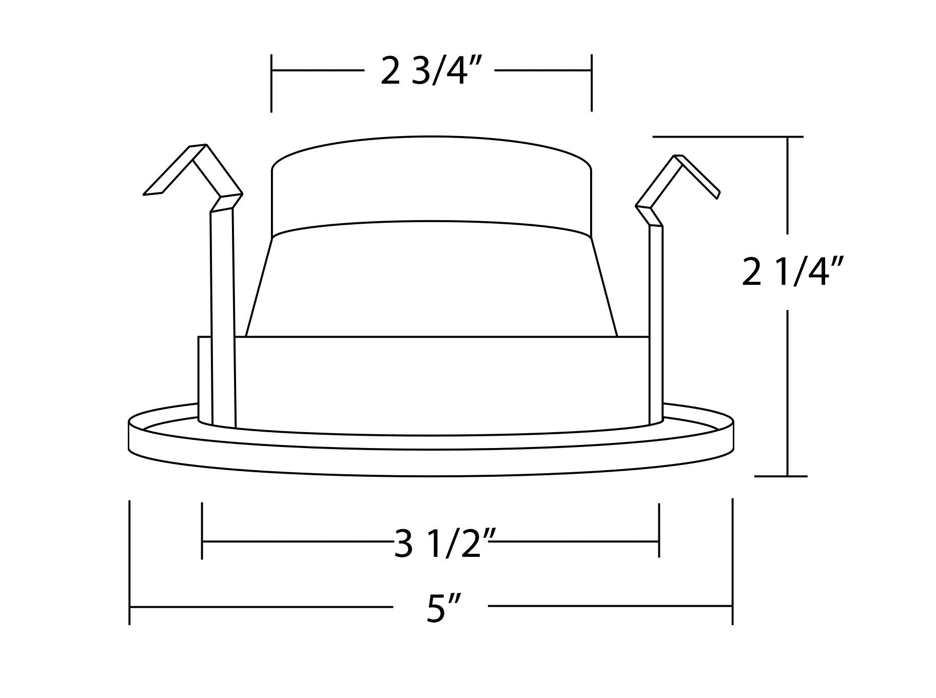 Nicor Lighting 4 In. White Specular Recessed Cone Trim (19504)