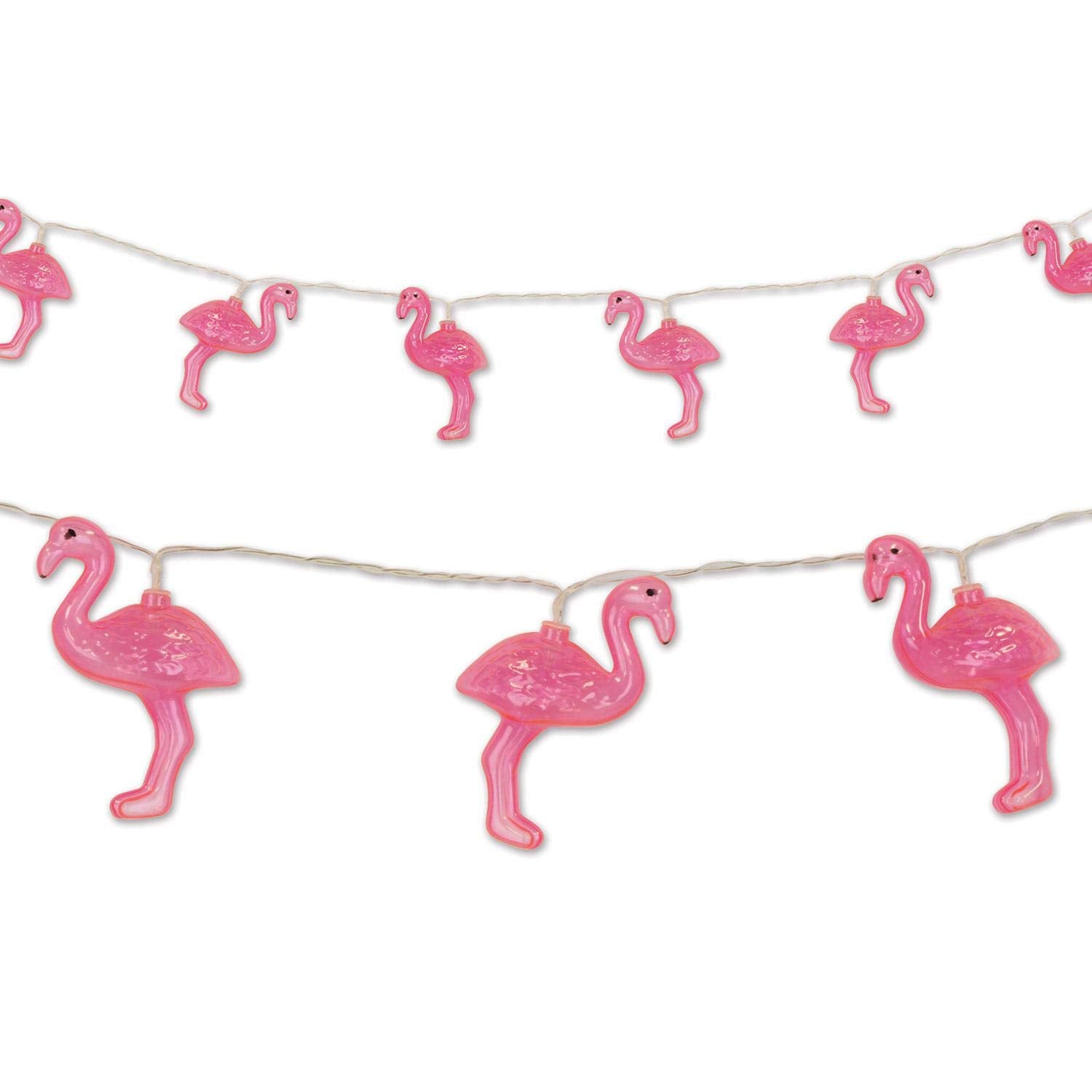 Beistle Pink Flamingo String Lights 6ft Model 59948