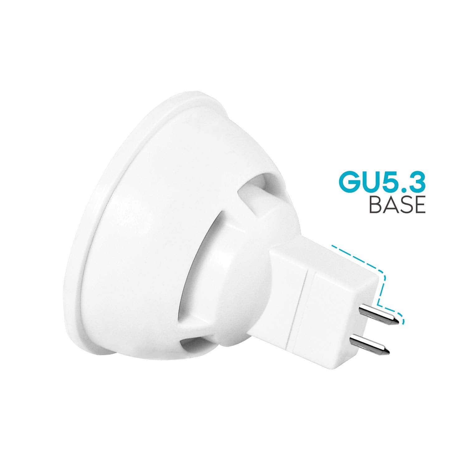 LUXRITE MR16 LED Bulb 50W Equivalent, 12V, Dimmable, 500 Lumens, GU5.3, 3000K Soft White, 6