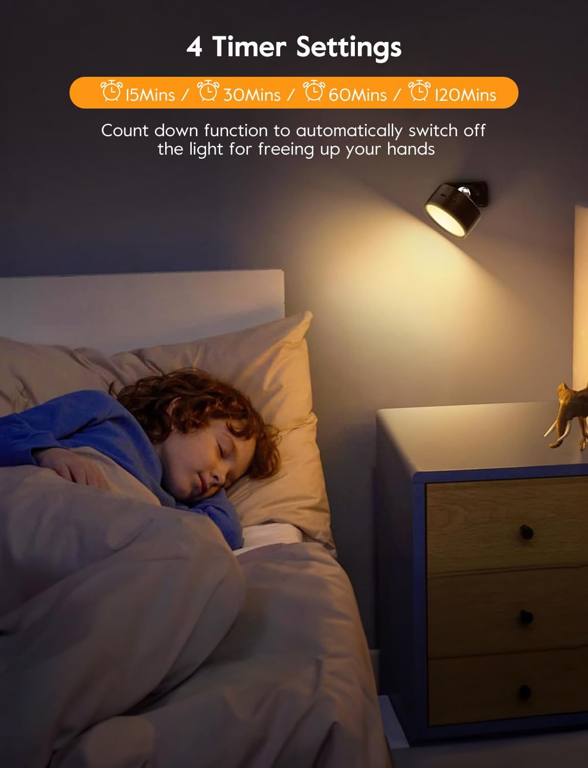 Brightown Led Magnetic Wall Sconce Lights, 4 Pack Usb Rechargeable Wall Mounted Lights With Remote, 3 Lighting Colors And Dimmab