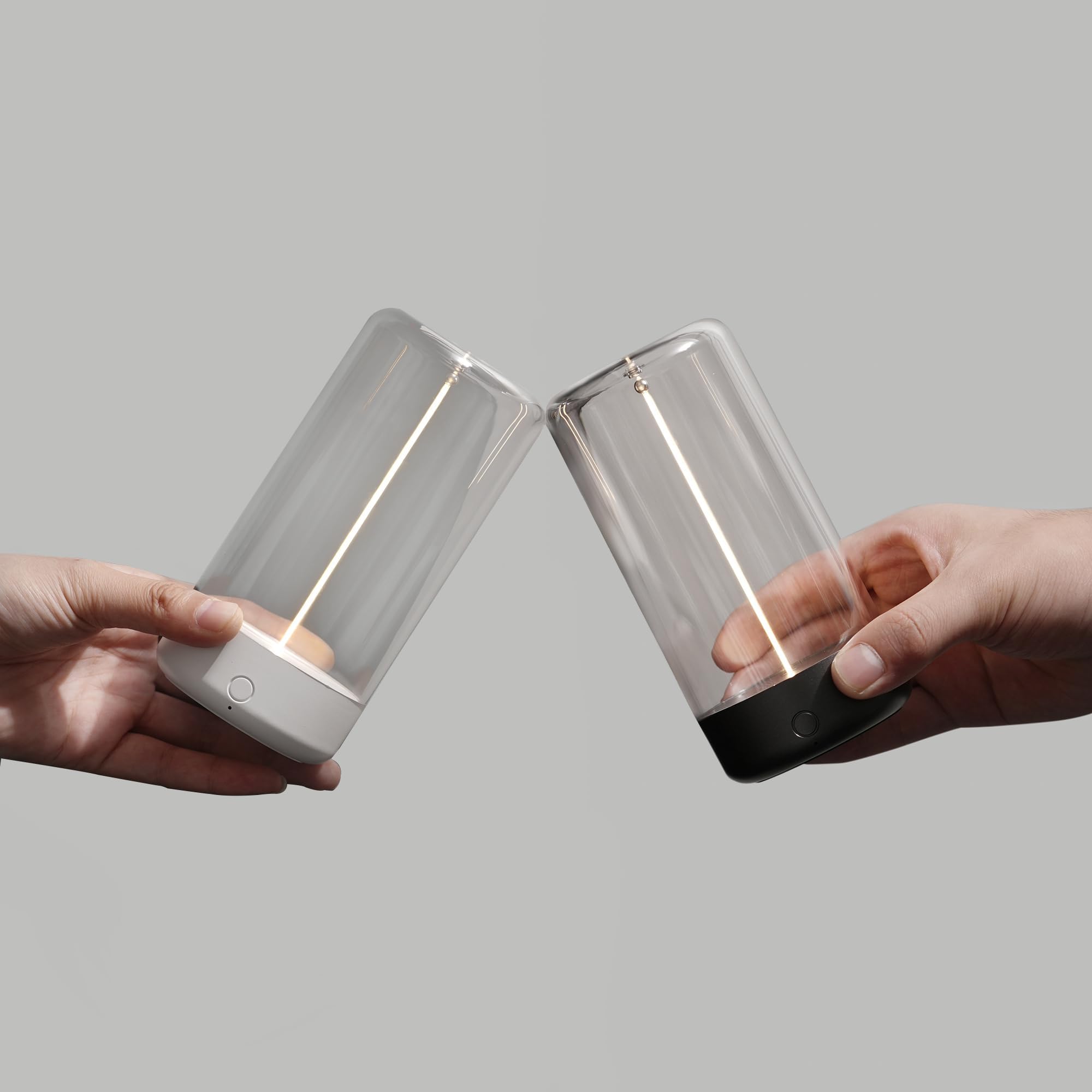 AUGE LIGHT Minimalist Tabe Lamp Mini Cordless and Rechargeable Desk Lamps with Breathing Effect 3 Levels Brightness Touch Contro