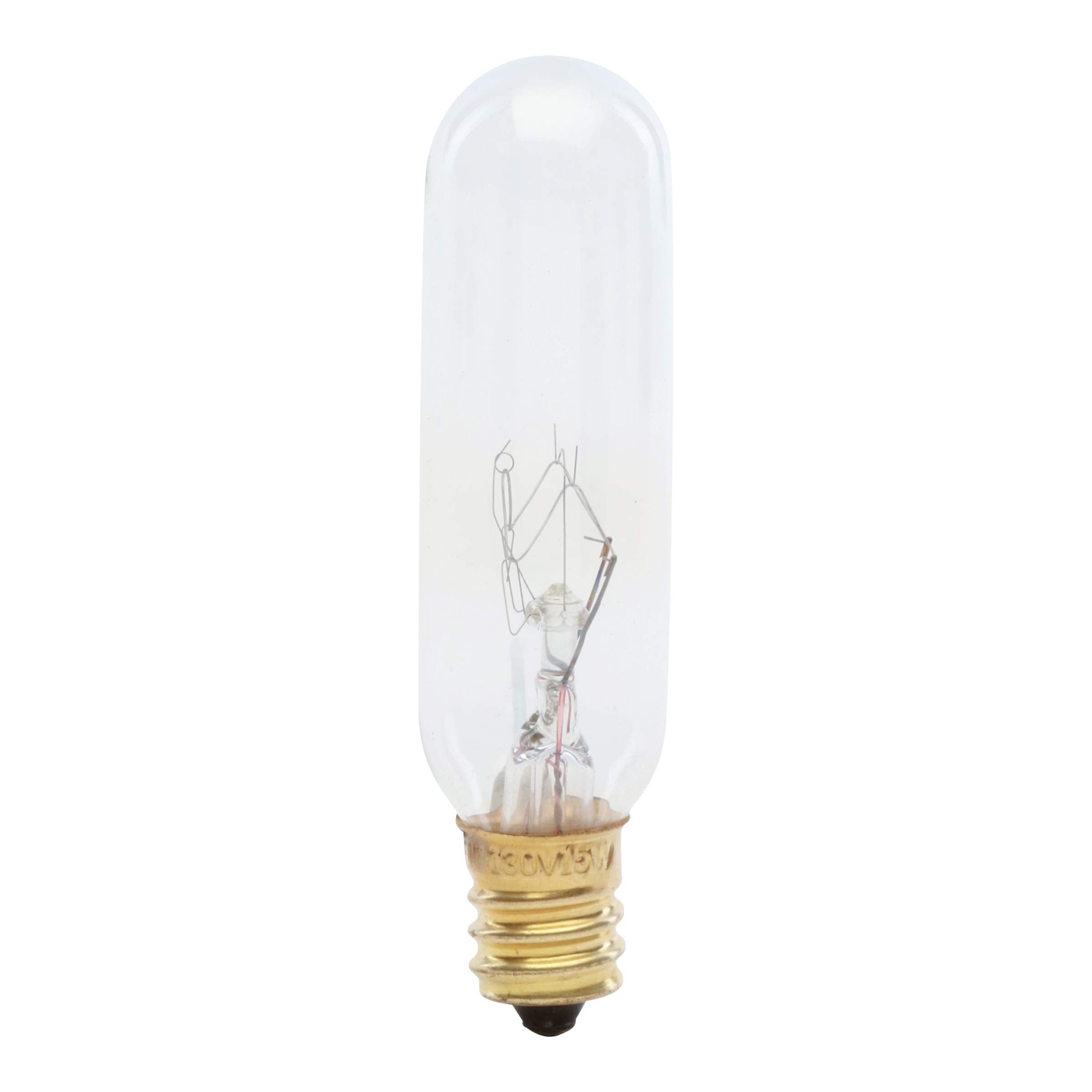 Feit Electric 15W T6 Incandescent Bulb, Candelabra Base, Soft White, 2.9 L X 0.7 D, Model Bp15T6-