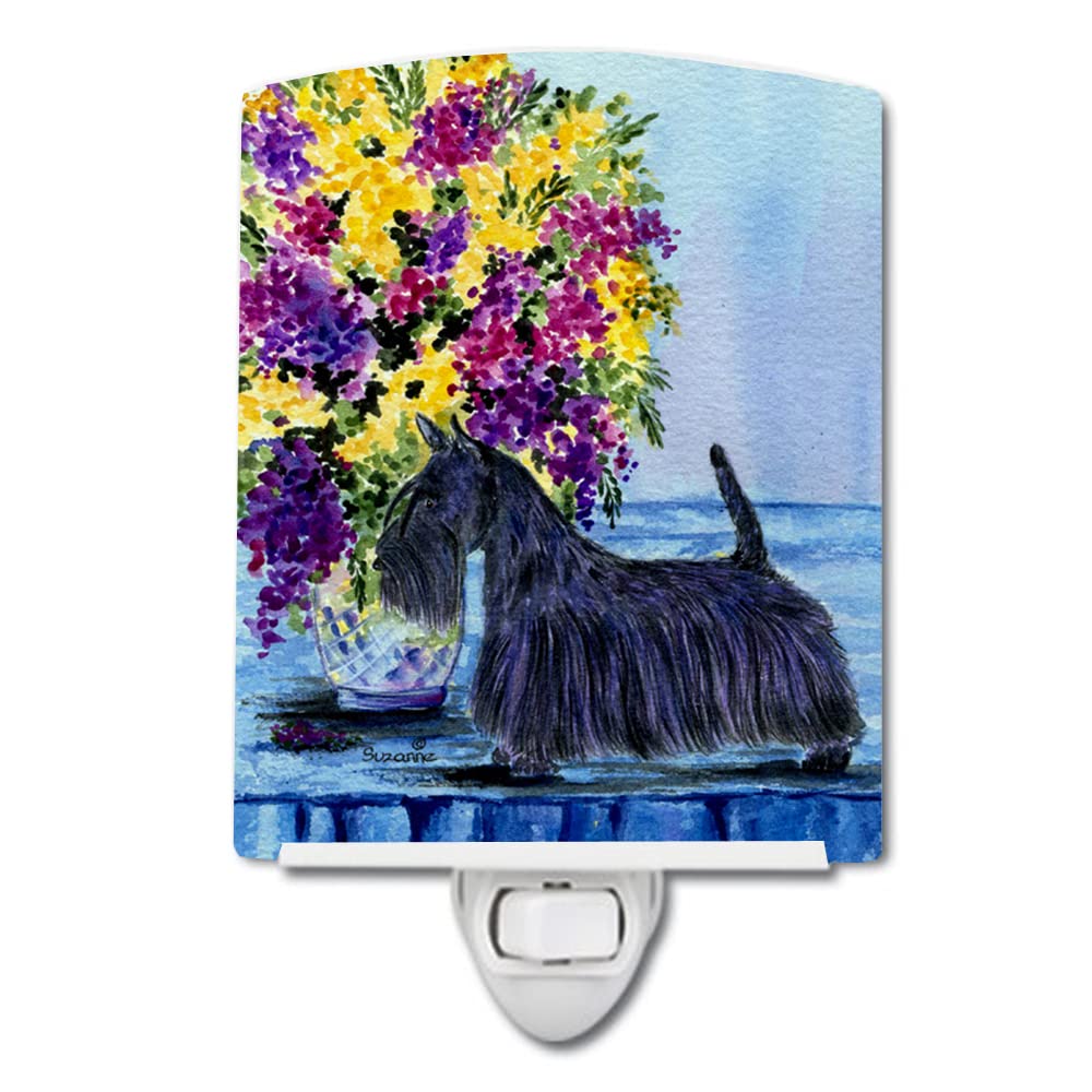 Carolines Treasures Ceramic Night Light, Scottish Terrier, UL-Certified, 6x4x3in, Multicolor, Model SS8309CNL