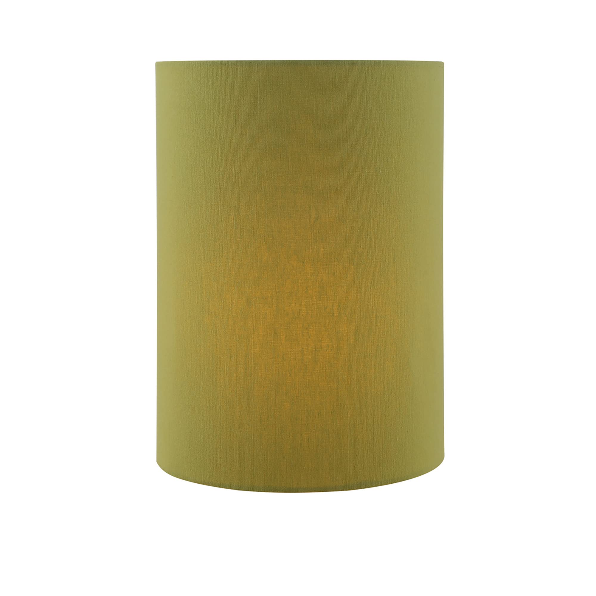 Aspen Creative 31305, Contemporary Design Hardback Drum Spider Shade, Linen Mustard Green, 8&quot; Top X 8&quot; Bottom X 11&quot; Height