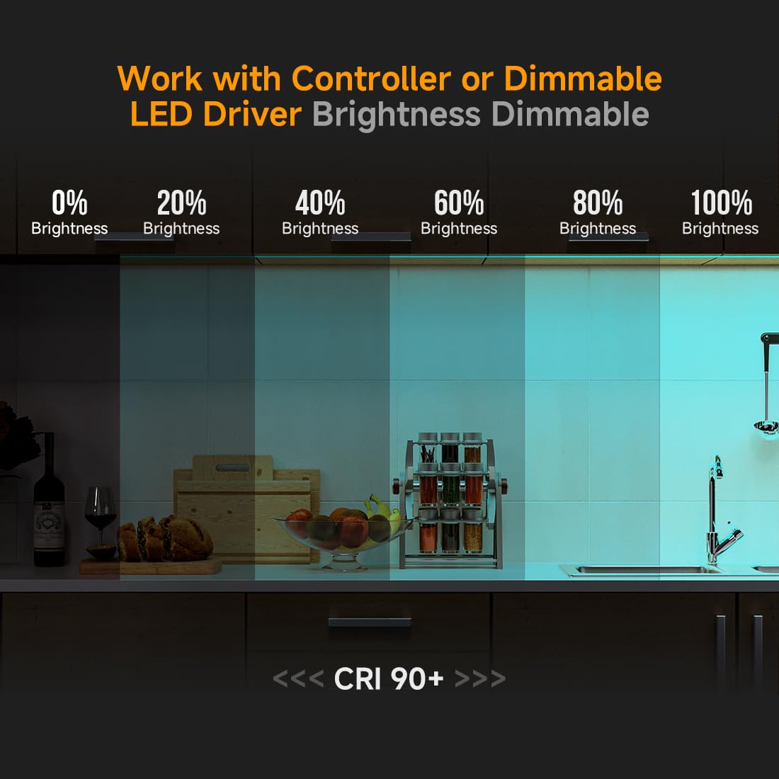 Btf-Lighting Fcob Cob Led Strip Ice Blue Color 480Led/M 16.4Ft Dc24V Flexible High Density Uniform Light 8Mm Width Bright Dimmab
