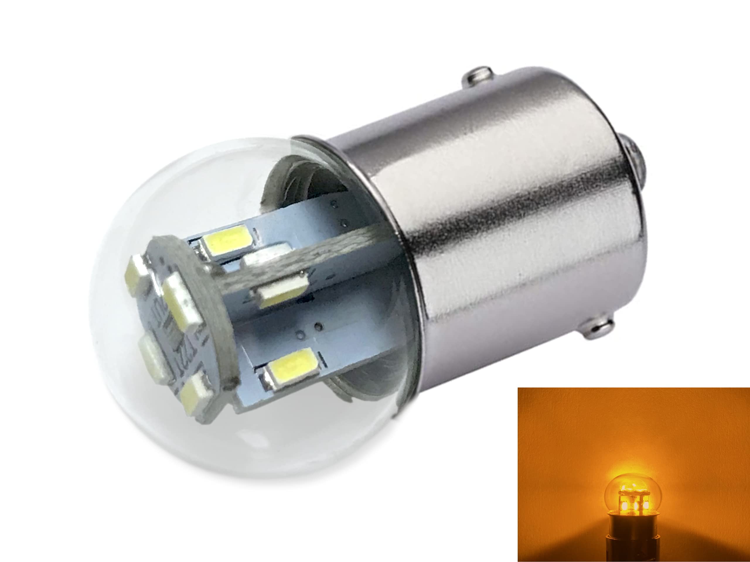 #89 #67 #303 Miniature Bulb Led Replacement | 12/28 Volt Ac/Dc | Base Style: Ba15S | Replacement For #67, 69, 89, 98, 1247, 4410