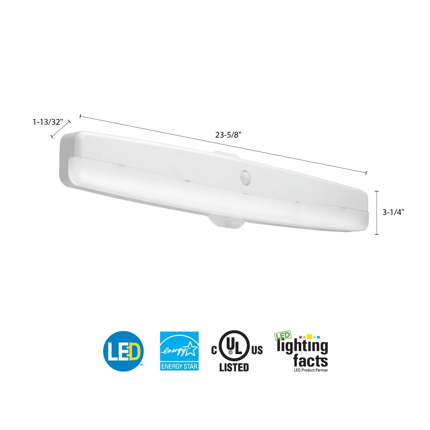 Lithonia Lighting Fmmcl 24 840 Pir M4 Adjustable 24-Inch Led Flush Mount Closet Light With Motion Sensor, 1225 Lumens, 120 Volts