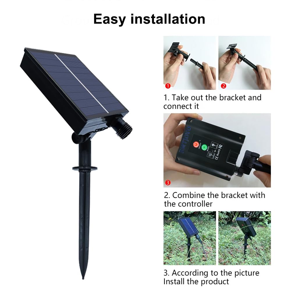 Solar Led Strip Lights Outdoor Waterproof 9.8Ft Warm White Solar Powered Strip Lights With Remote Timer 8 Lighting Modes Ip65 Waterproof Strip Lights For Step Gazebo Balcony Outdoor Bar Garden Decor