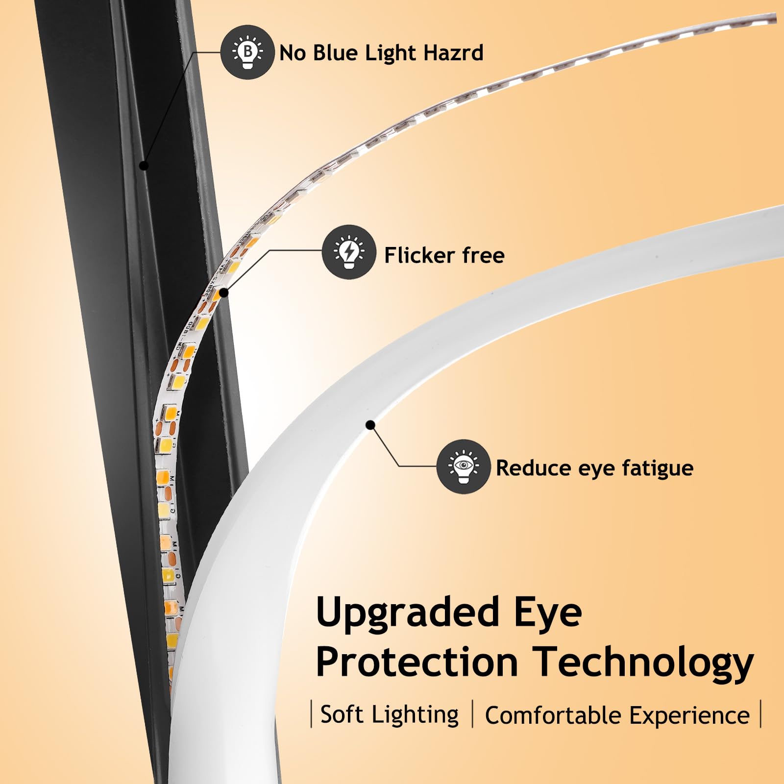 NUÜR Modern Spiral LED Floor Lamp, 59" Arched Black Design with Remote Control, Aluminum, Model FL001