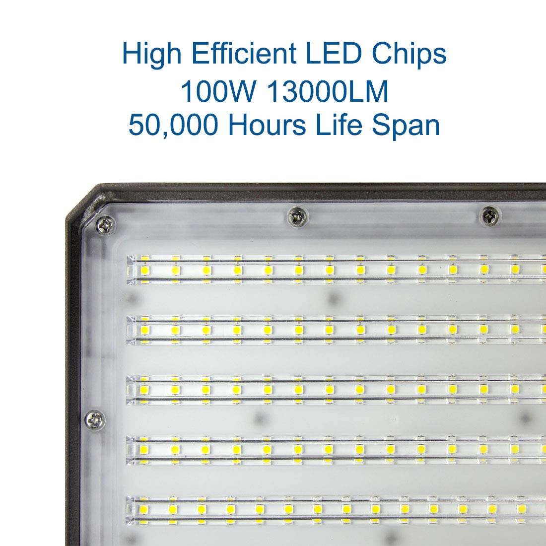 Dakason 100W Led Flood Light Outdoor, Dusk-To-Dawn Photocell 180° Adjustable Knuckle, 13000Lm 5000K Replaces 350W Hps/Mh, Ip65 Waterproof Outdoor Security Lighting Fixture, 100-277Vac, Etl Listed