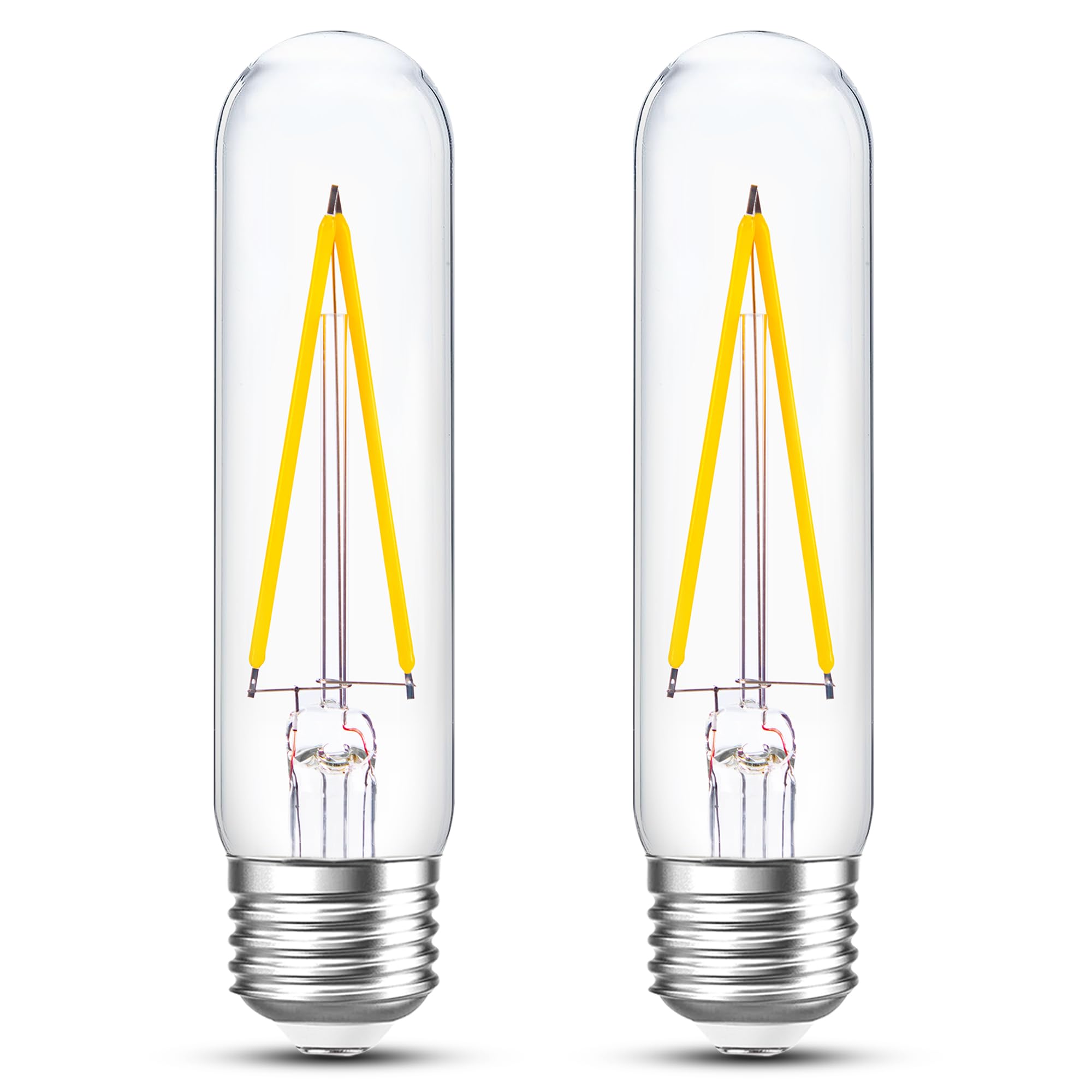 PADMO LUDAZ Dimmable T10 LED Bulb 4W (40W Equivalent) Warm White 2700K 400LM Pack of 2