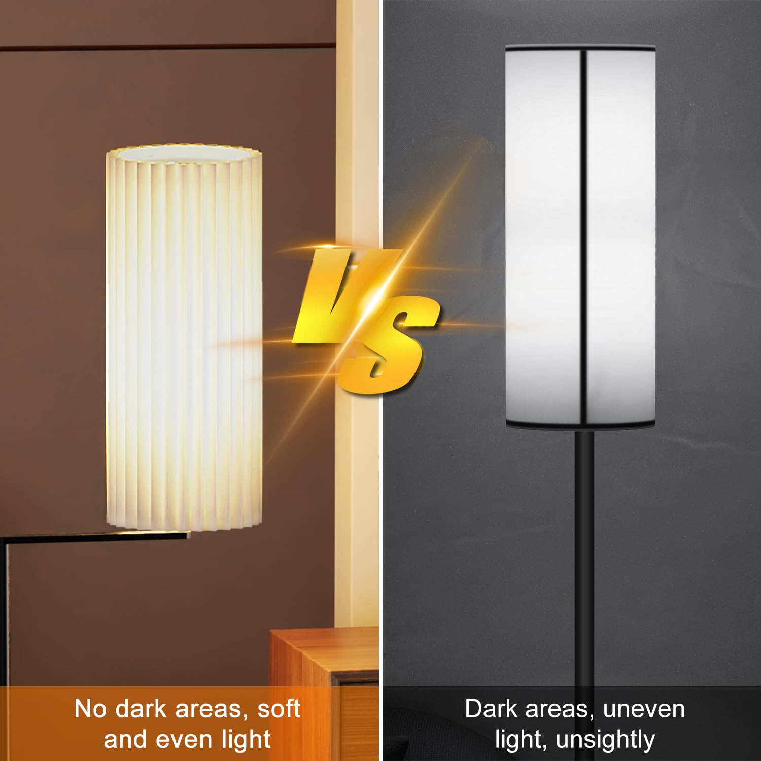 XCOFZOB Drum Lamp Shades for Floor Lamps Tall Lamp Shade for Modern, 16x6x6 Replacement Lamp Shades, Large Pleated Lamp Shade Li