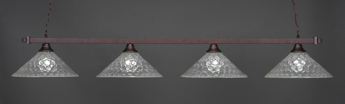 Square 4 Light Island in Bronze (804-BRZ-411)