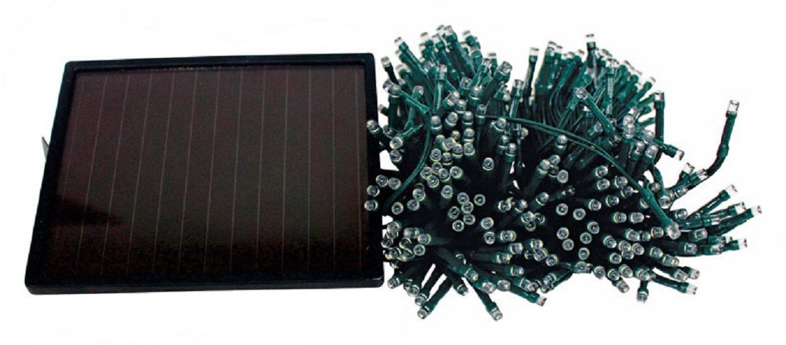 Celebrations LED Solar Light Set, 100 Lights, 16.25 ft, Multicolor, Plastic, Model X170331-88-M