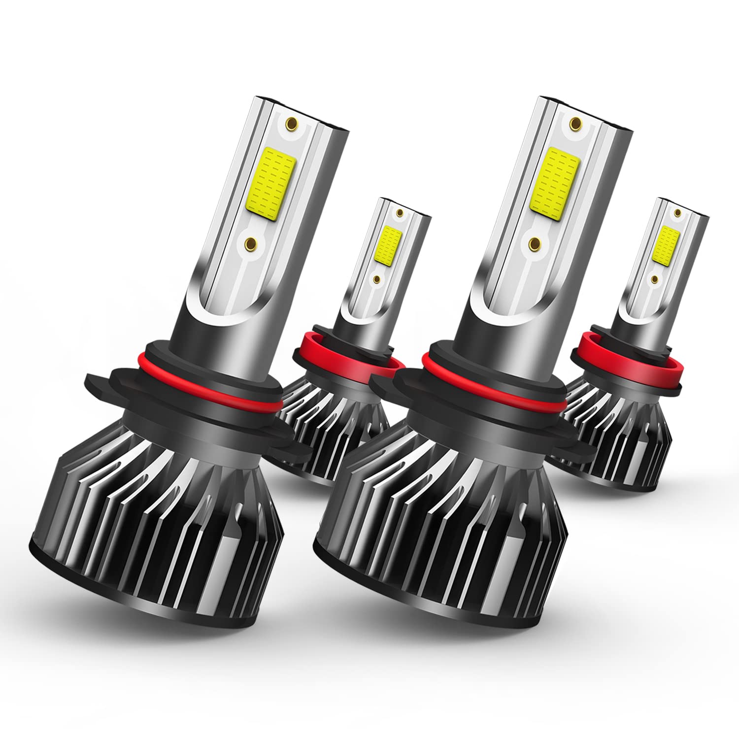 SPBRTBUB led headlight bulbs, compatible with TOYOTA SIENNA (2011-2020), 9005/HB3 High Beam + H11 Low Beam, Super Bright 6000K L