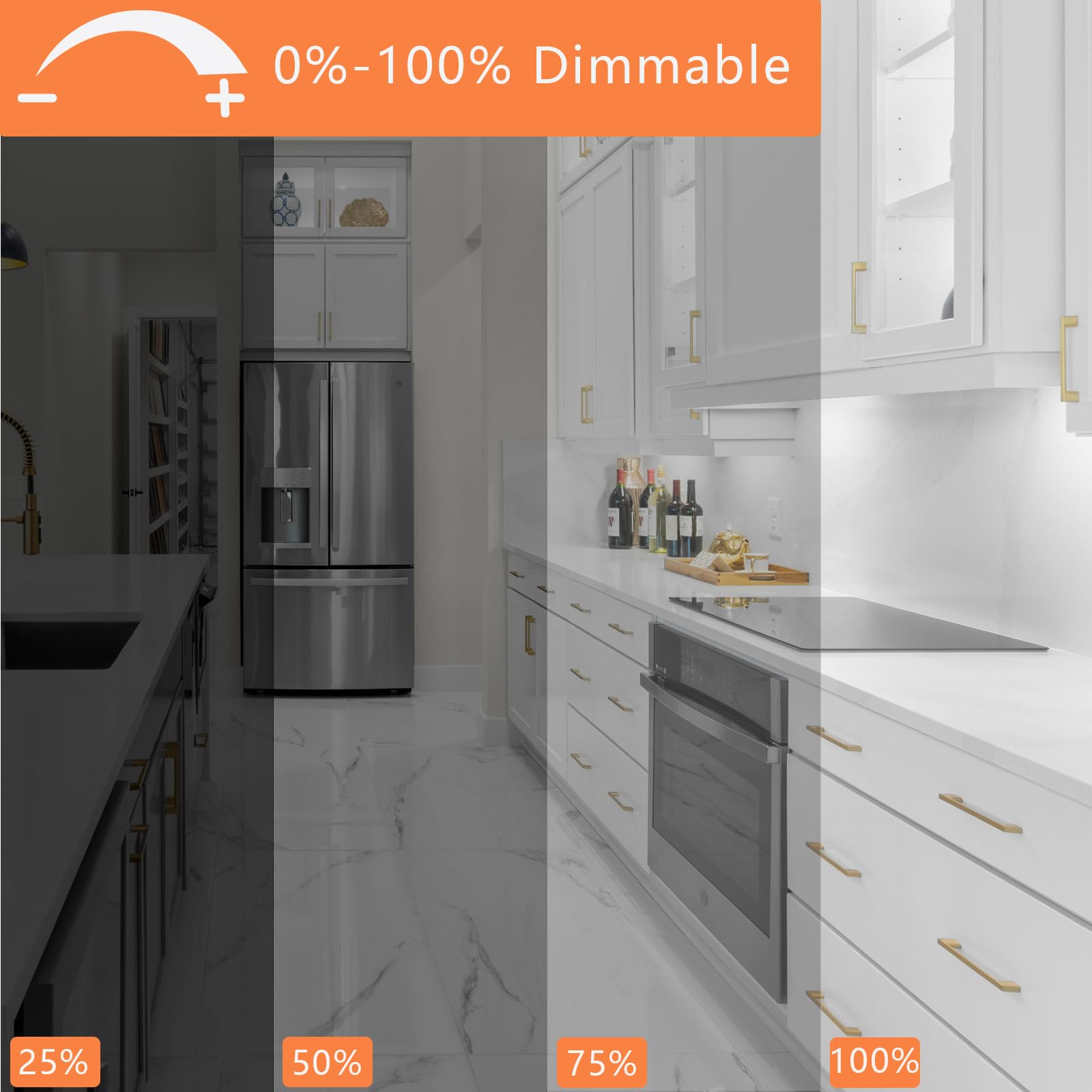 BOGAO LED GU10 Bulbs, 6W 550 Lm, Dimmable, Waterproof IP65, 5000K, Pack of 2, White