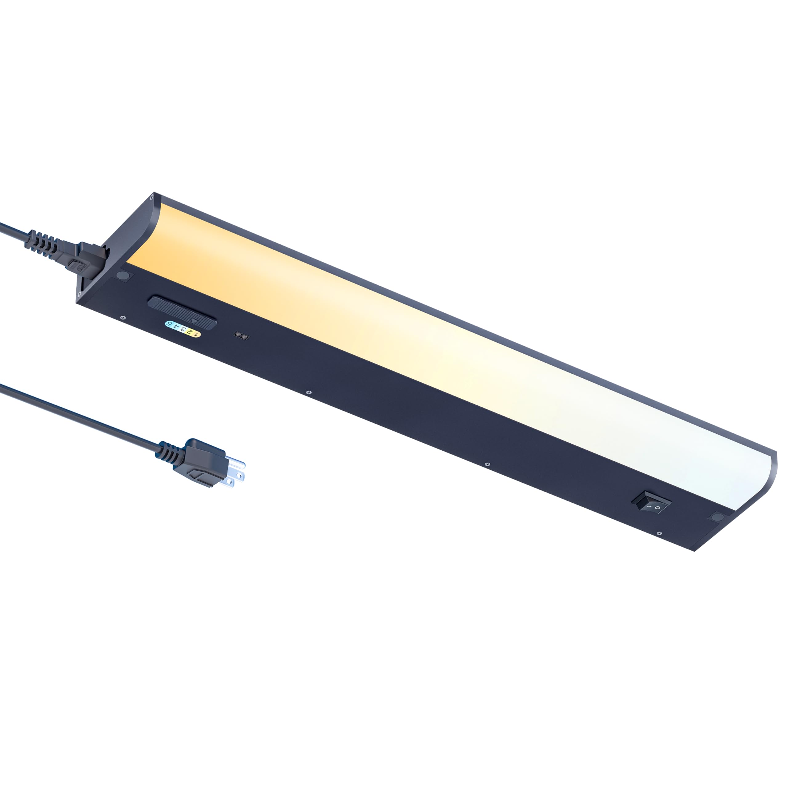 LAMPAOUS Overhead Lights with Plug 120V 5CCT Color, Sensor Activated Workbench Light, Fluorescent Lighting Fixtures Replacment f