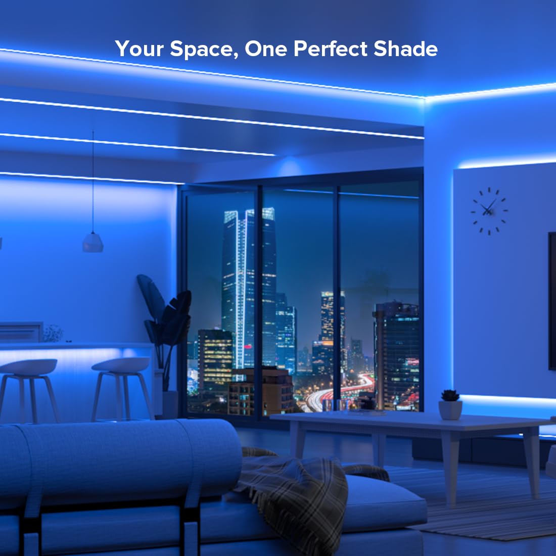 Btf-Lighting Fcob Usb Powered Blue Color Cob Led Strip Lights 3.28Ft 320Leds 5V 8Mm Width 90+ High Cri Ultra Bright Flexible Light For 3D Printer Tv Backlight Display Cabinet Pc Diy Decor