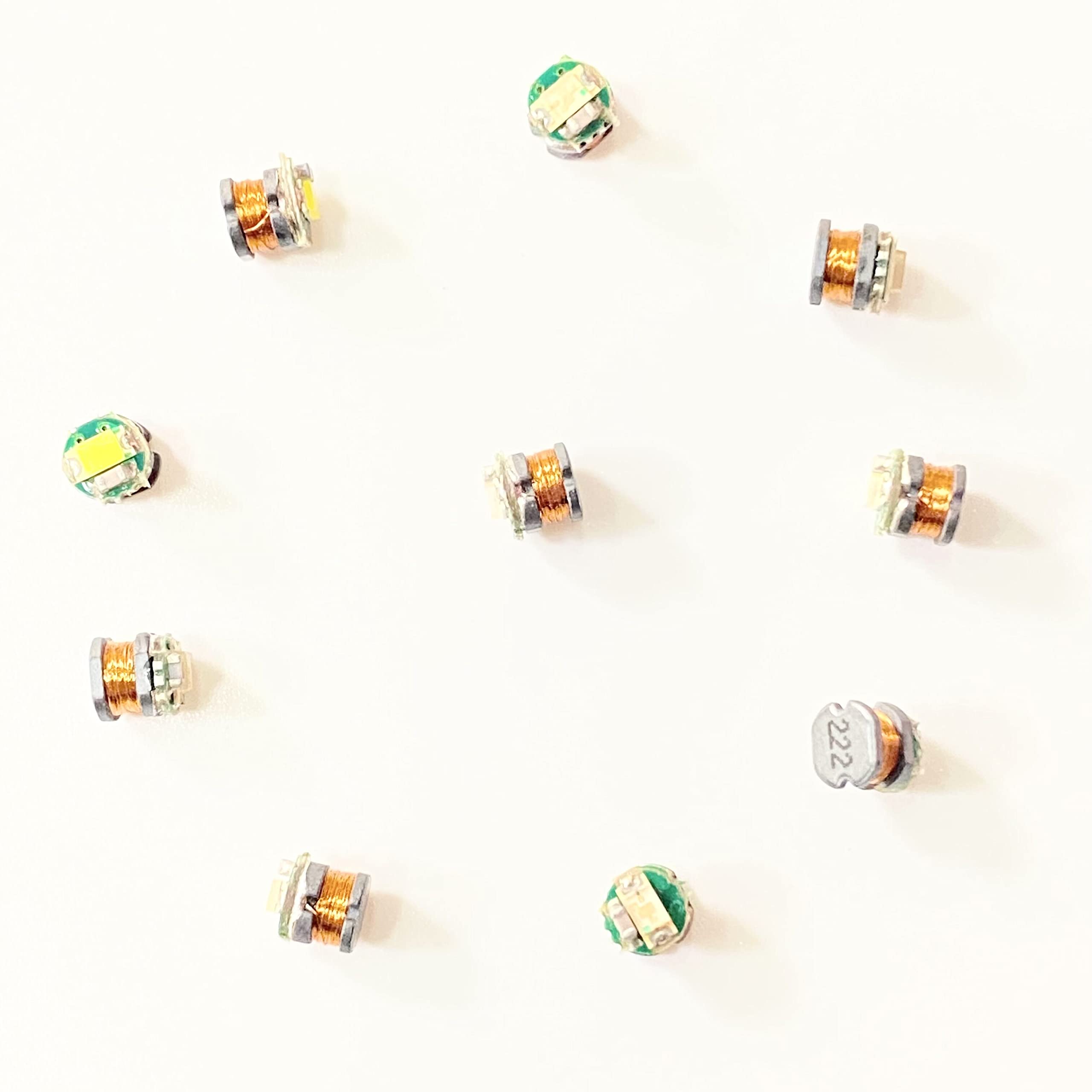 Taidacent Wireless LED Induction Module, 10PCS Colorful Wireless LEDs, Yellow, Model TDJL000109