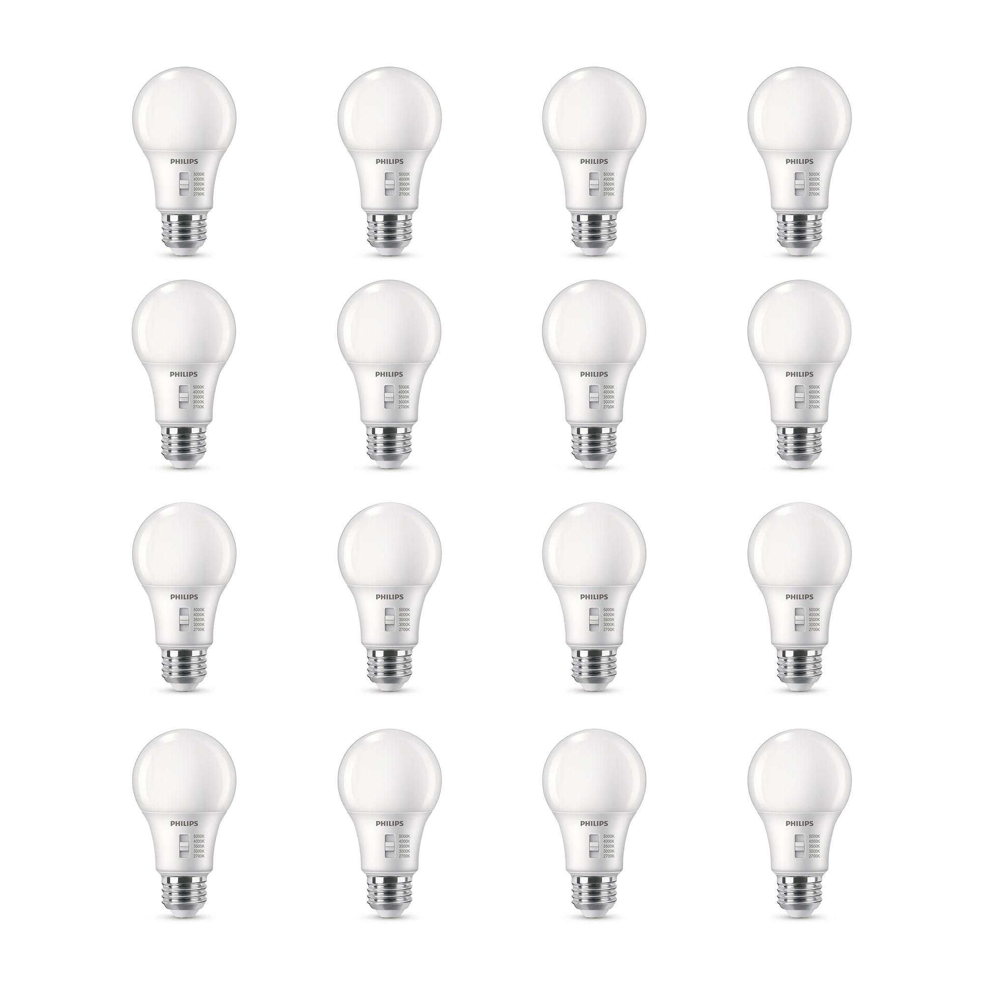 Philips Led A19 Selectable White Dimmable Led Light Bulbs - Flicker-Free 60W Light Bulbs With Eyecomfort Technology - Soft White