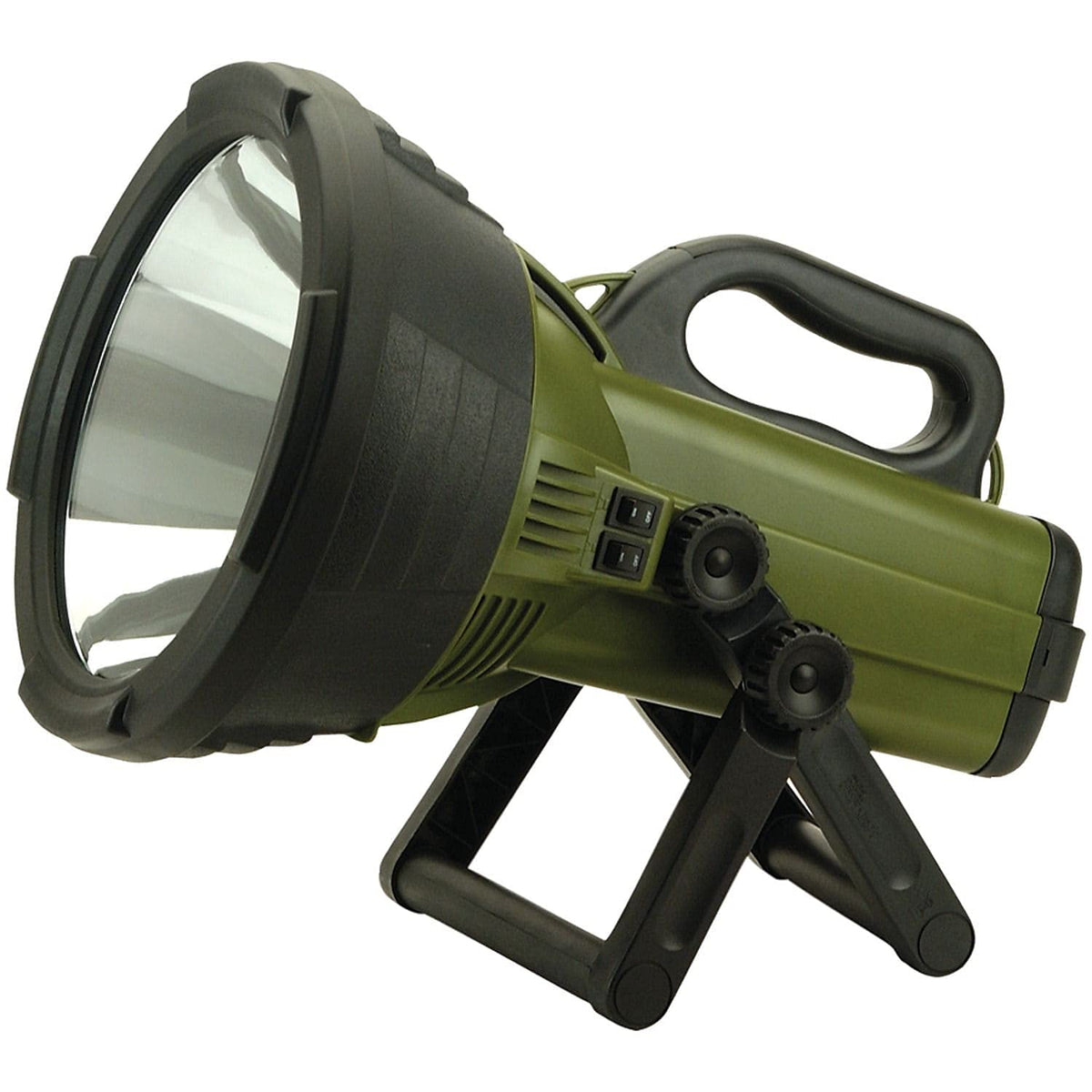 Cyclops Colossus 18 Million Candlepower 12V Handheld Halogen Rechargeable Spotlight With Ac/Dc Charger Or 12V Dc Car Plug Adapter