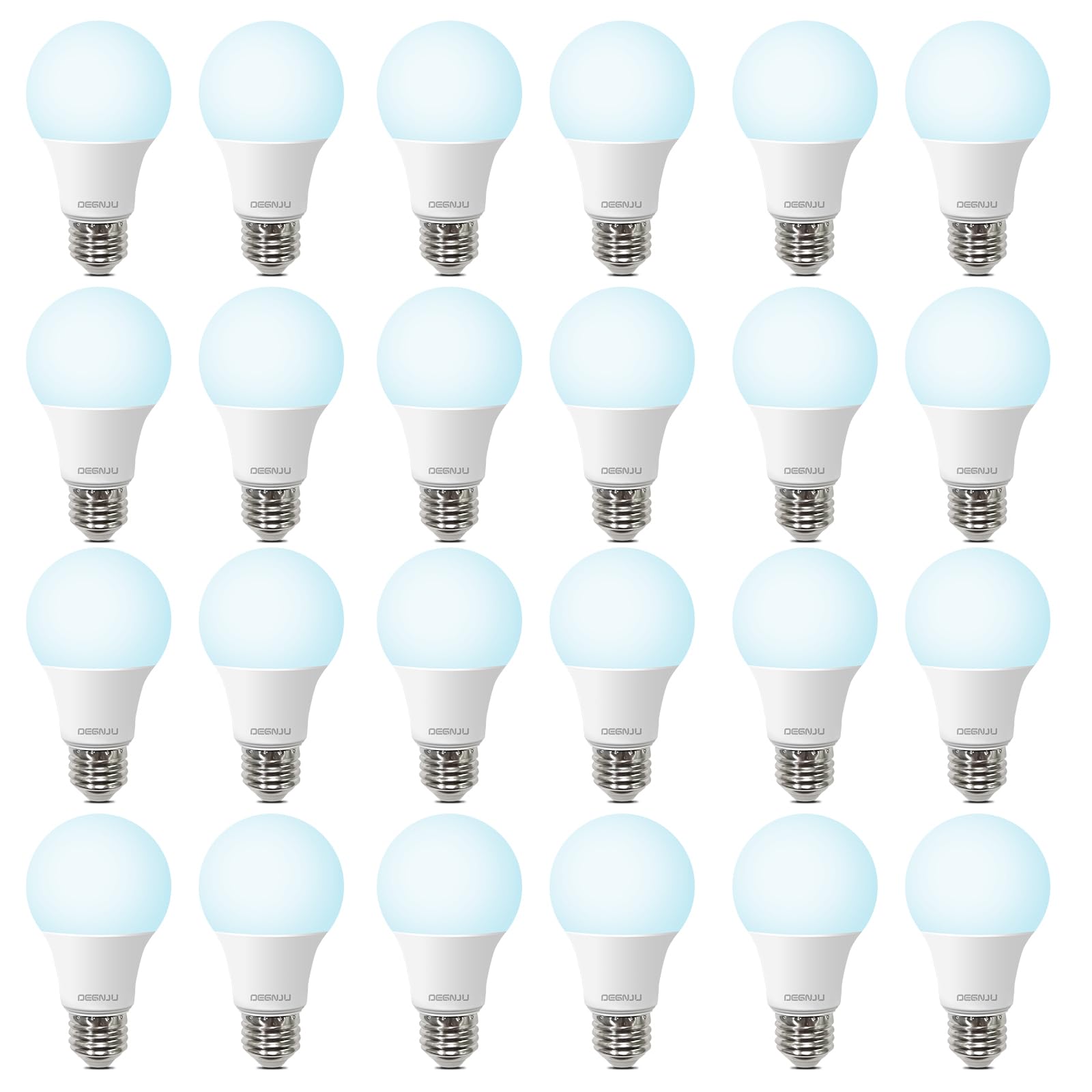 Degnju Led Light Bulbs Daylight 5000K, E26 Light Bulb 60W Equivalent, 800Lm 8.5 Watt, Non-Dimmable A19 Light Bulbs With E26 Medi