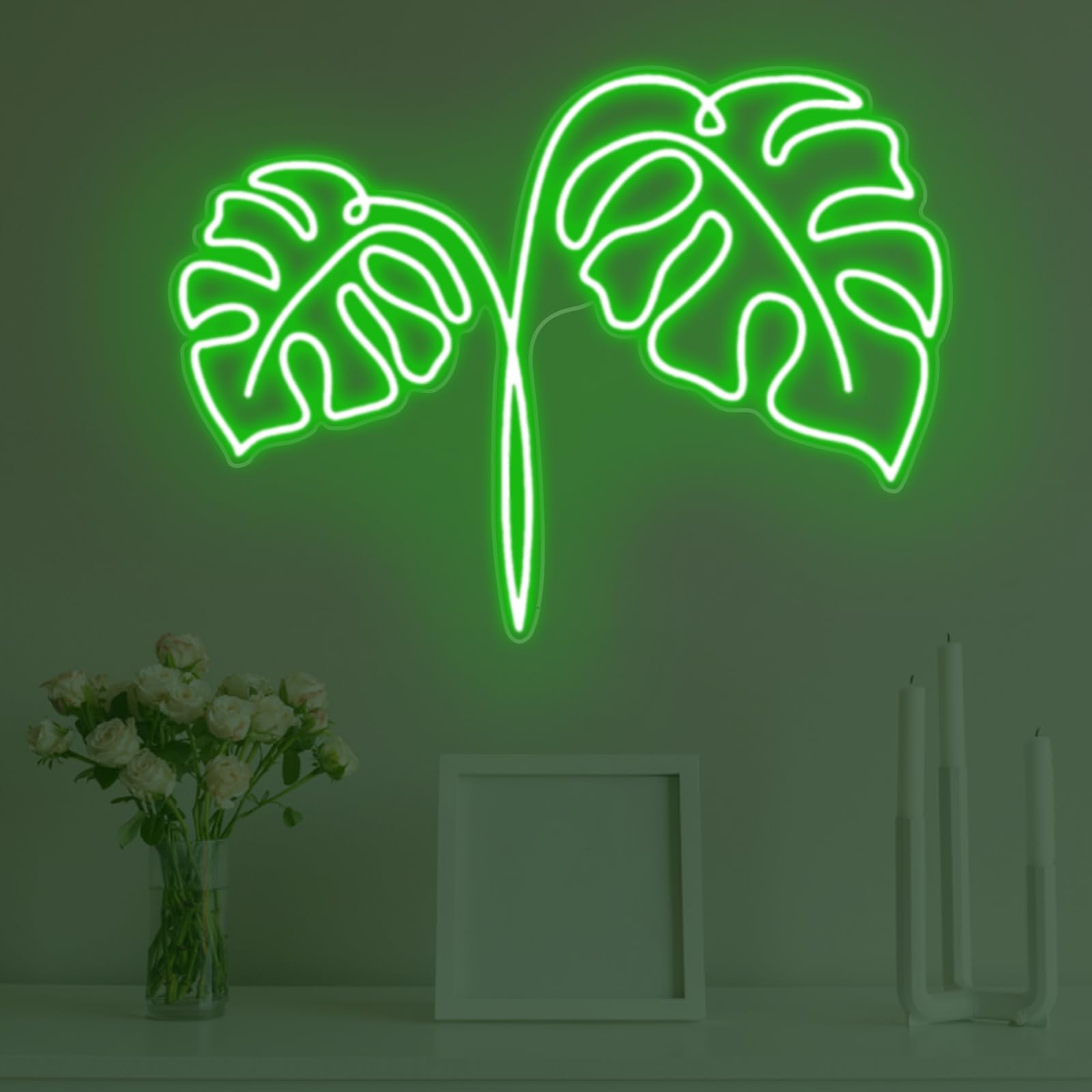Monstera Neon Sign  Custom Color Monstera Leaf Led Sign  Plant Neon Sign  Bedroom Decor  Monstera Leaf Neon Signs  Green Leaf Led Lights Mothers Day Gift  Boys Teen Bar Living Room Party