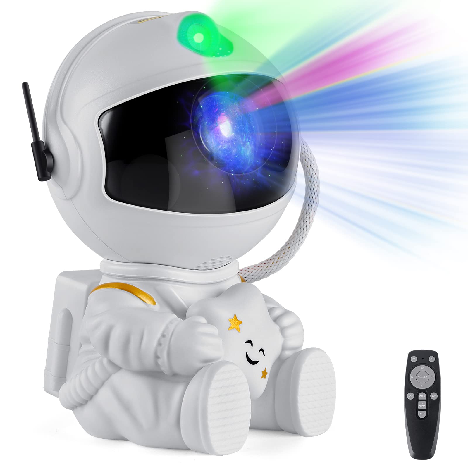 XHSY Astronaut Projector Star Projector Galaxy Light CKM-0002 Plastic White2