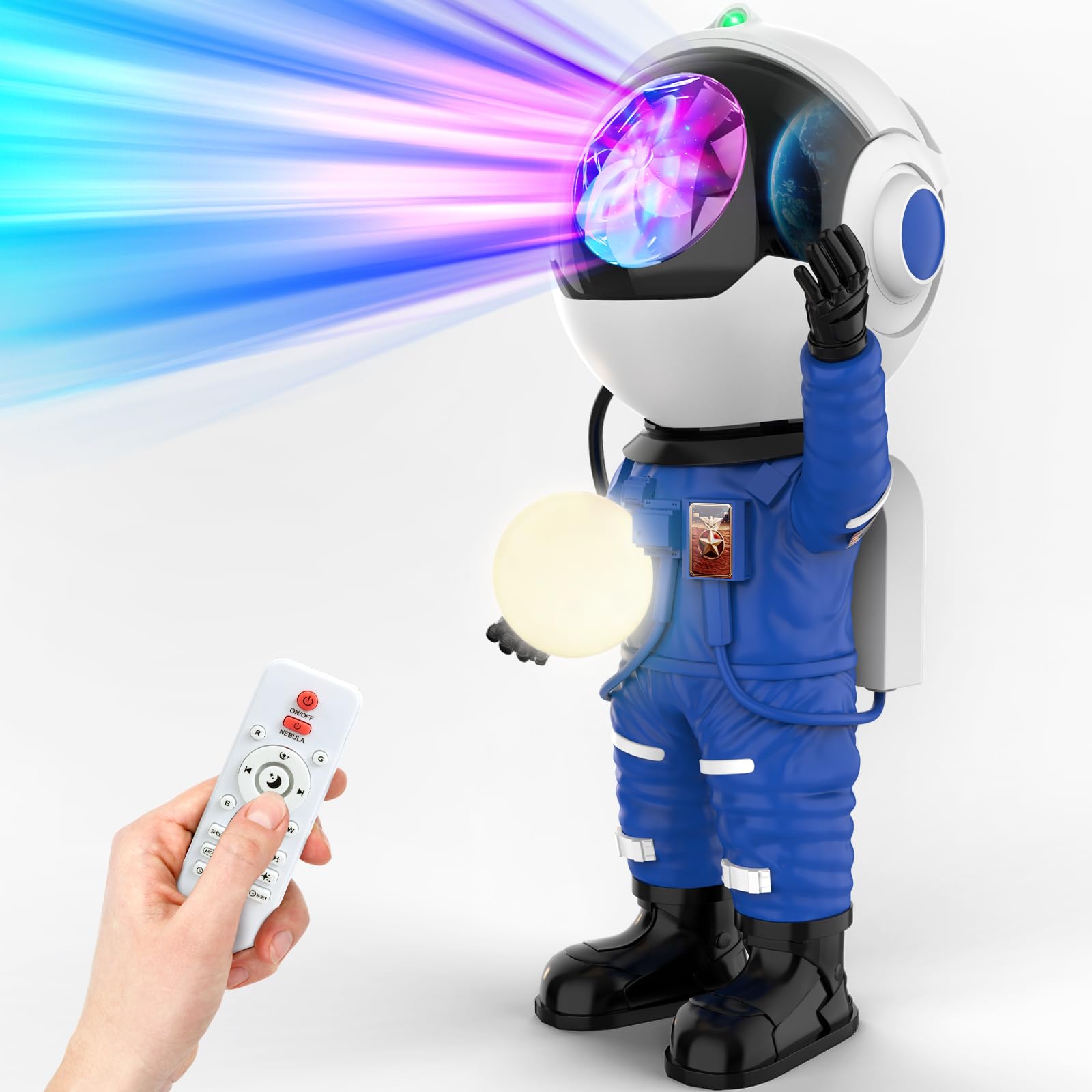 Rossetta Galaxy Projector, LED Star Projector with Timer & Remote, Blue, Model SC513, Kids Room Night Light, Home Decor