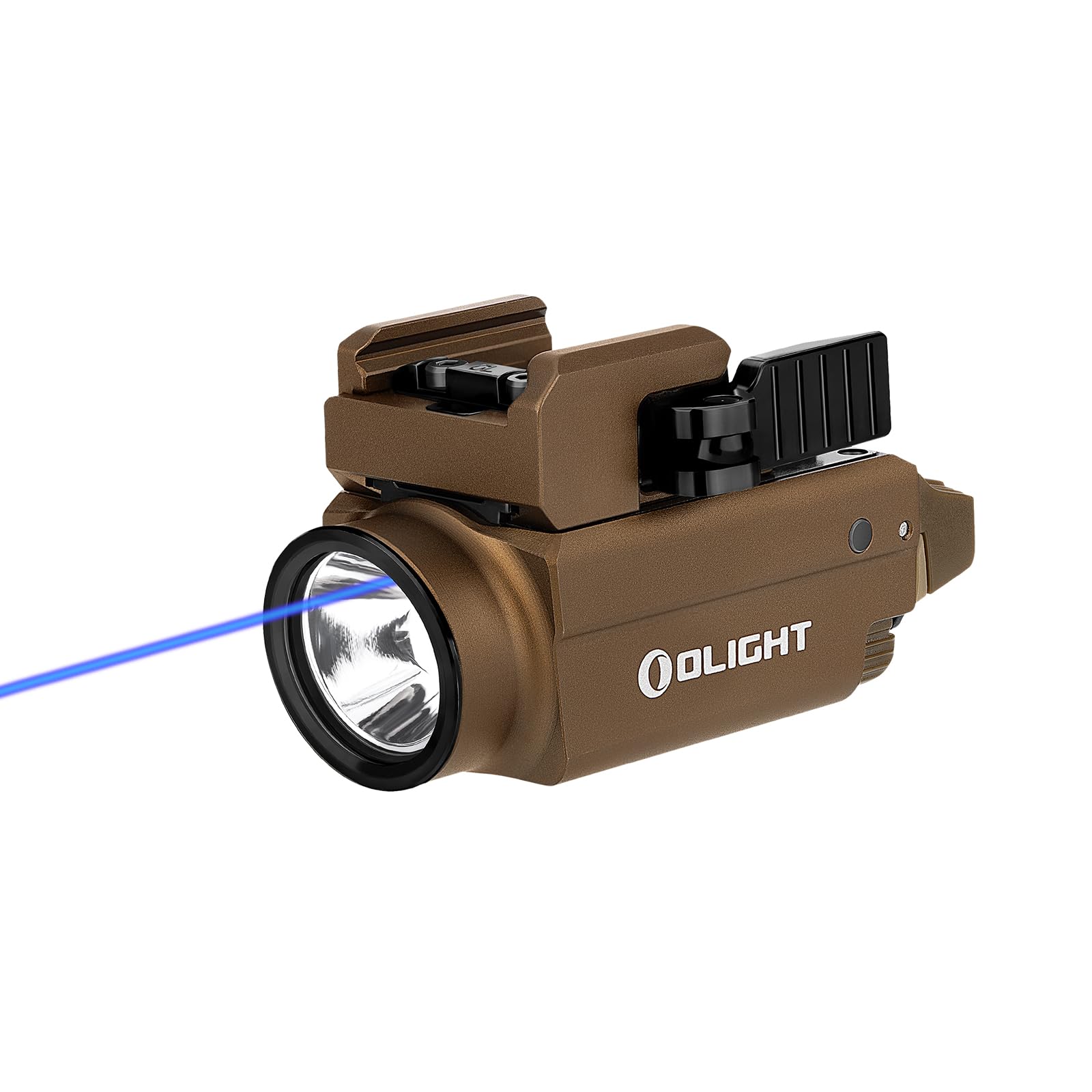 OLIGHT Baldr S Blue Beam 800 Lumens Magnetic USB Rechargeable Tactical Flashlight with White LED Combo, Compact Rail Mounted Lig