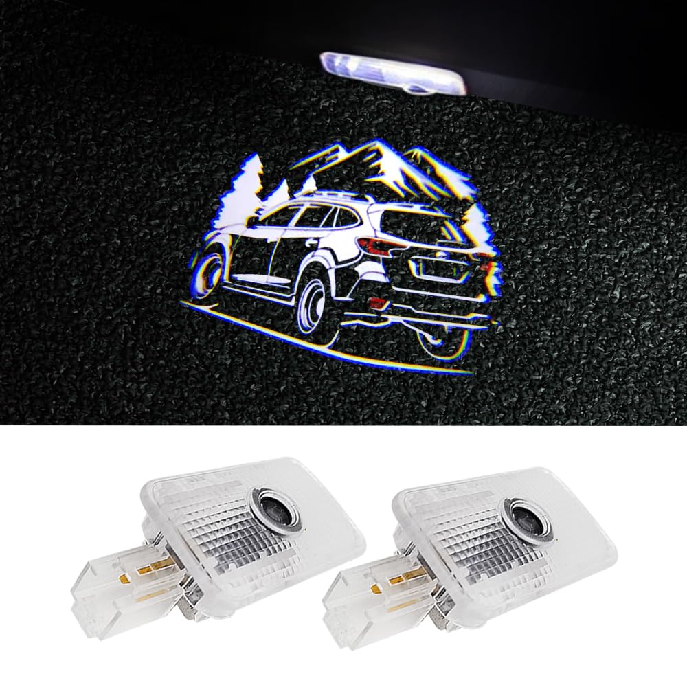 uunonaha LED Car Door Logo Lights - Courtesy Projector Laser Welcome Light - 2 pcs - Plastic - Outback03 - Compatible with Forester, Outback, Legacy, Ascent