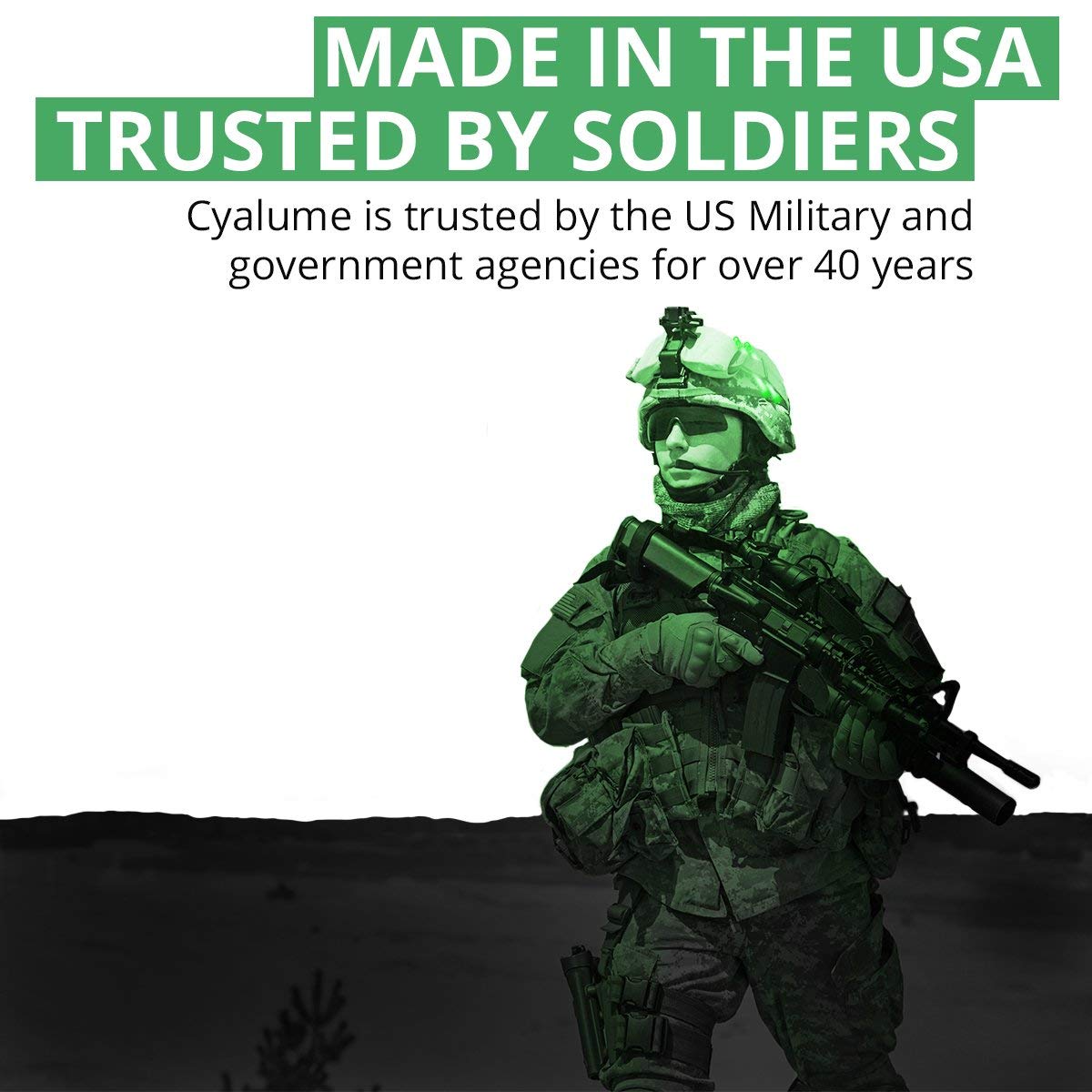 Cyalume Glow Sticks Military Grade Lightstick - Premium Green 6” Snaplight Emergency Chemical Light Stick With 12 Hour Duration (Bulk Pack Of 20 Chem Lights)