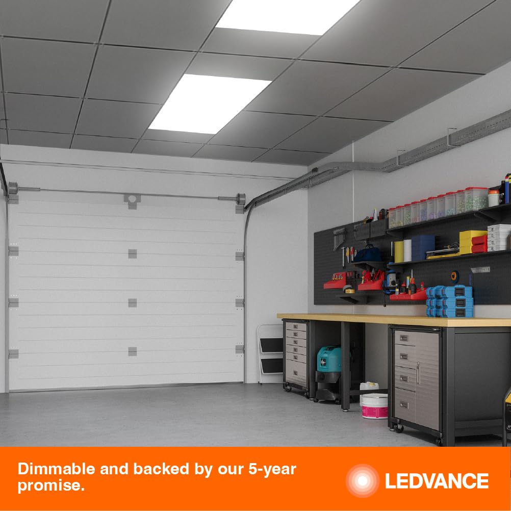 Ledvance 1X4 Dual Selectable Backlit Panel, 20W / 30W / 35W, 3 Cct Select 3500K / 4000K/ 5000K, 2200/3300/3850 Lms, Dimmable - 1