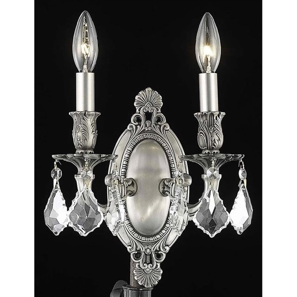 Elegant Lighting Royal Cut Crystal Chandelier 9in Silver Model 9202W9PW/RC