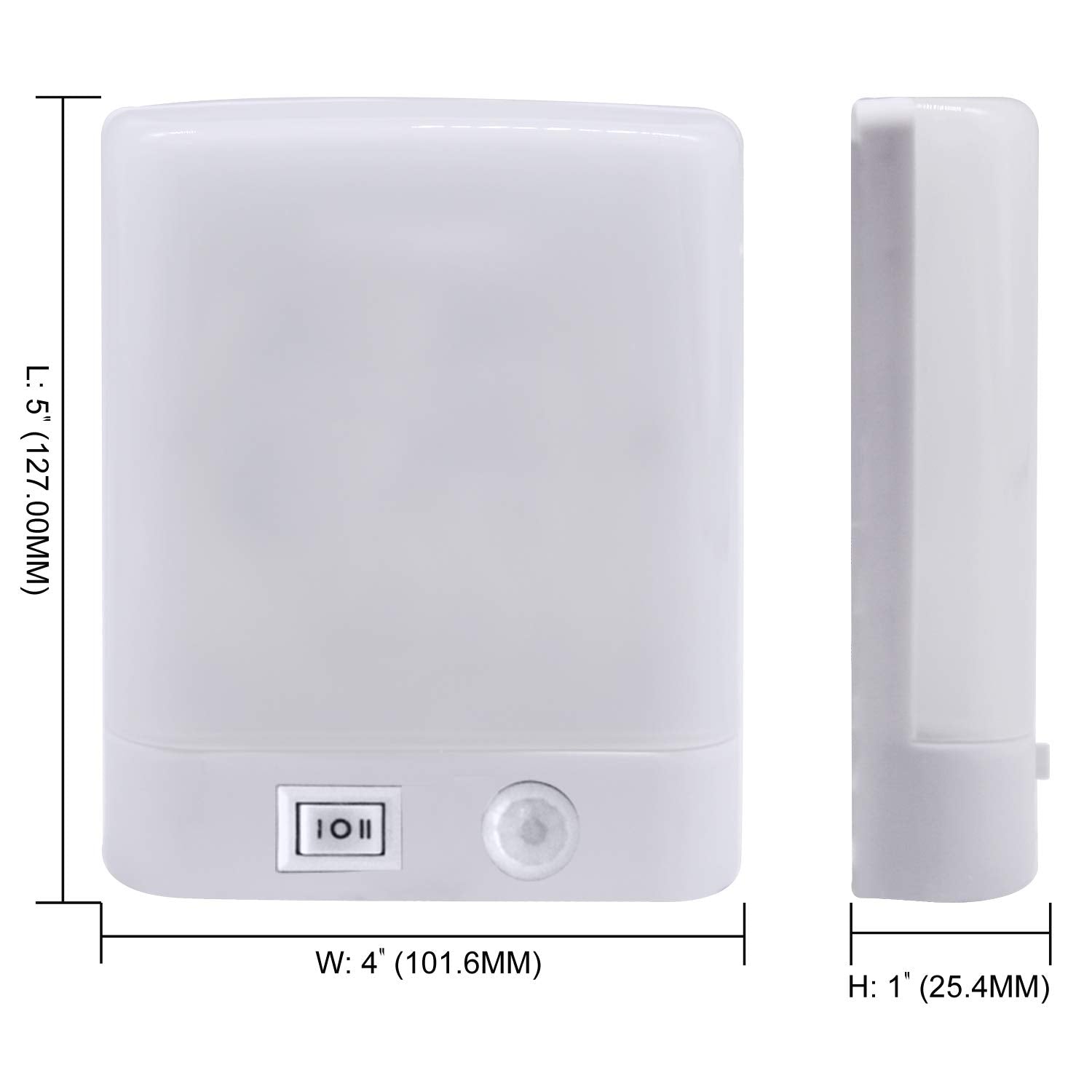 Facon 12V LED RV Interior Light with PIR Sensor & Switch, 5''x4'' Warm White Dome Light, Model GSSD-SR01