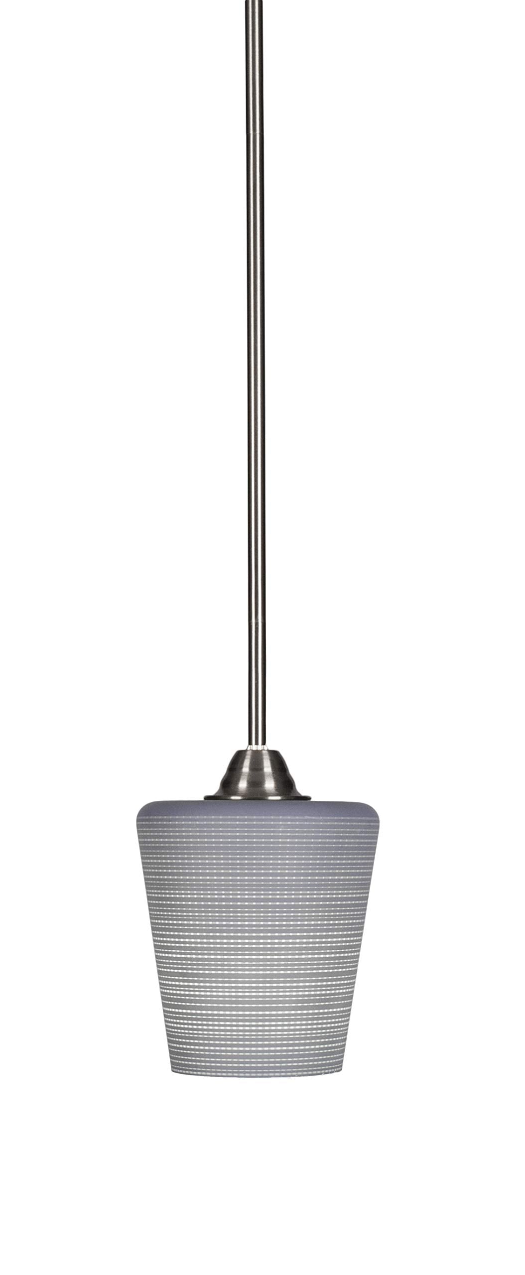 Toltec Lighting Paramount 1 Light Mini Pendant in Brushed Nickel (3401-BN-4032)