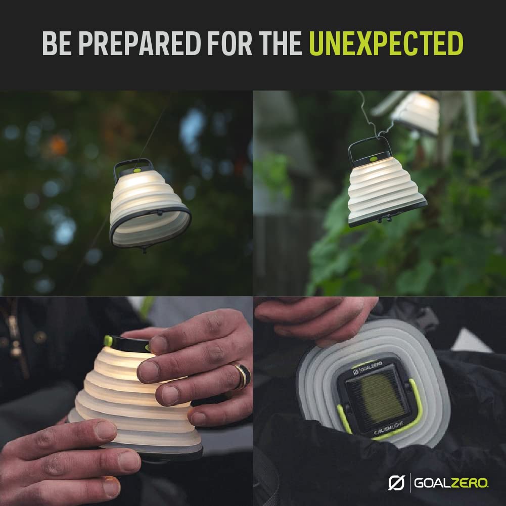 Goal Zero Crush Light Solar Powered Lantern - Model 32012, Compact & Lightweight, Ideal for Camping & Emergency Use