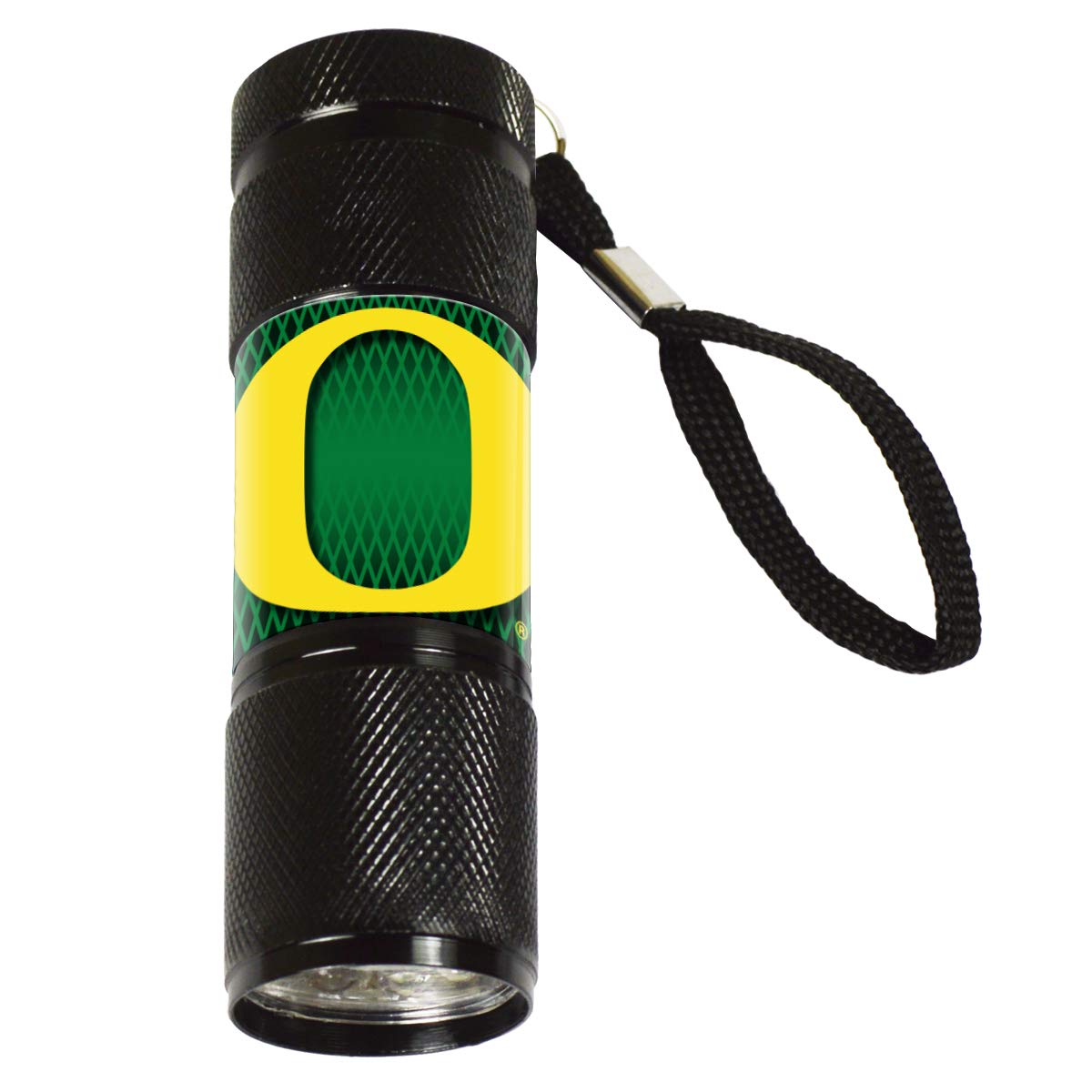 FANMATS University of Oregon LED Pocket Flashlight, 3.5in x 1in, Aluminum, Black, Model 62392