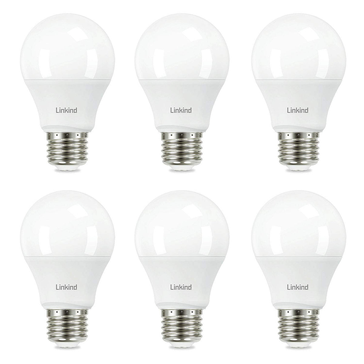 Linkind Led Bulbs Linkind A19 Led Light Bulb, 60W Equivalent Light Bulbs, 9W 2700K Soft ...
