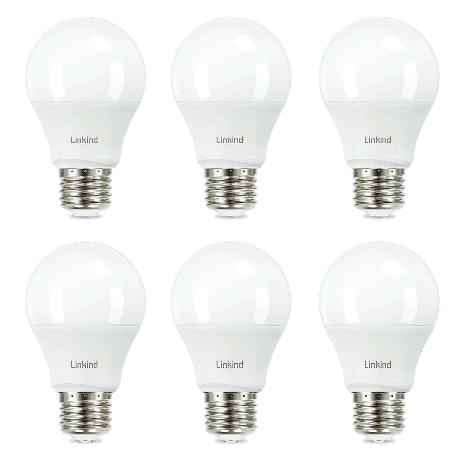 Linkind A19 Led Light Bulb, 60W Equivalent Light Bulbs, 9W 2700K Soft White, 800 Lumens Non-Dimmable Led Bulb, E26 Standard Base