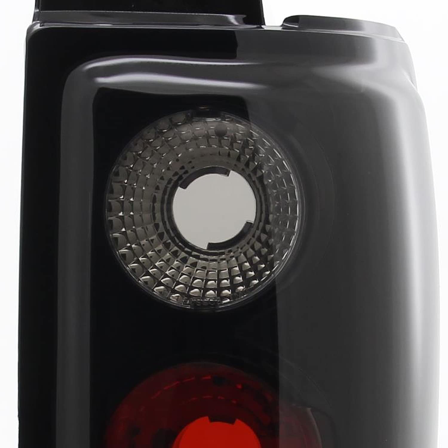 Spec-D Tuning Dark Smoke Lens Glossy Black Housing Tail Brake Lights Compatible With 1997-2002 Ford Expedition, Left + Right Pair Assembly