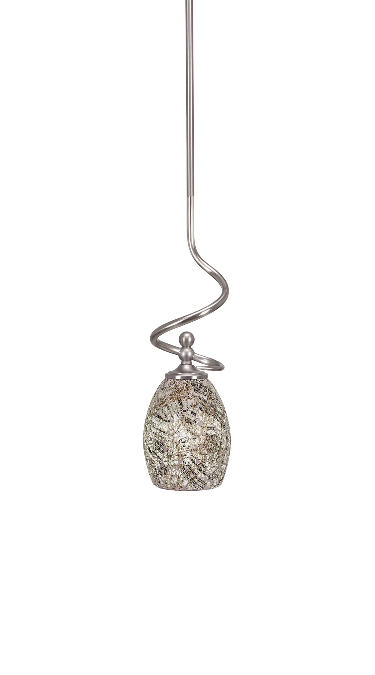 Capri 1 Light Mini Pendant in Brushed Nickel (901-BN-5054)